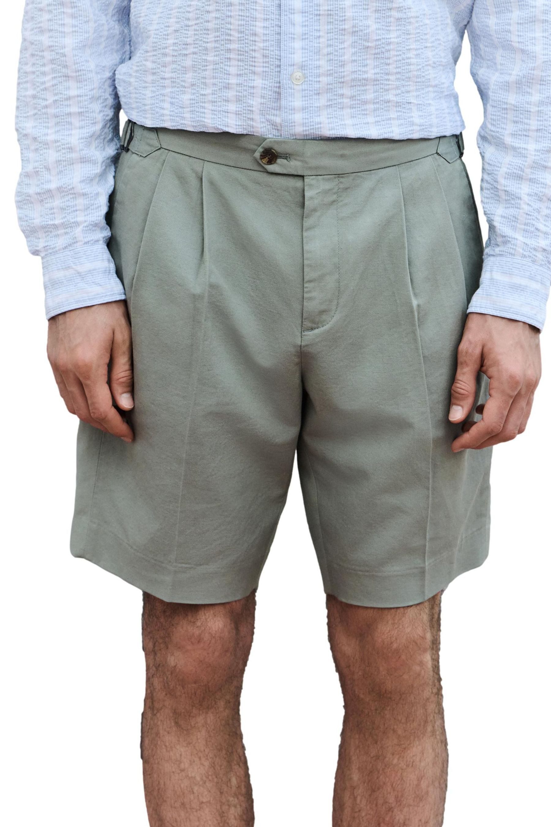 Next Shorts Elegante Shorts aus Baumwolle/Leinen/Lyocell (1-tlg)