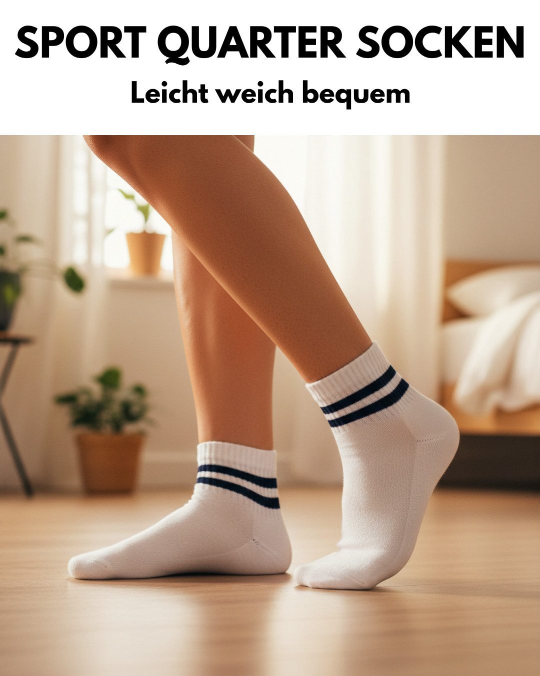 sockenkauf24 Sportsocken 10 Paar kurze Tennissocken Quarter Sportsocken Herren Damen Baumwolle (10-Paar) verstärkte Ferse & Fußspitze, gepolsterte Sohle, Atmungsaktiv
