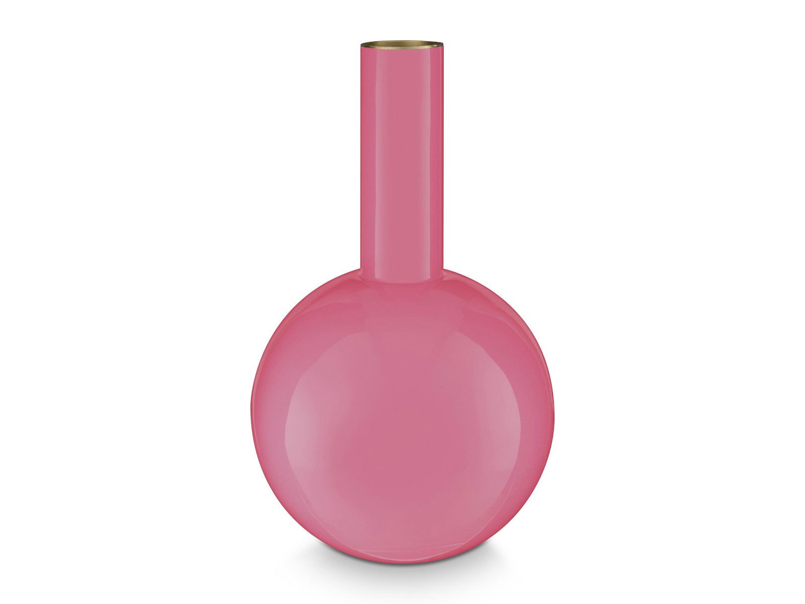 PiP Studio Dekovase Vase Metal Medium Pink 19x33cm (Vasen)