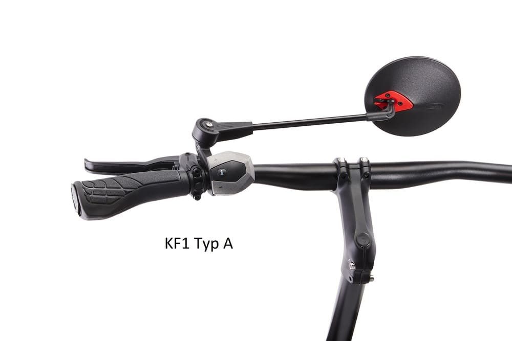 Krampe Fahrradspiegel klappbarer Fahrradspiegel links rechts 20 große konvexe Spiegelfläche