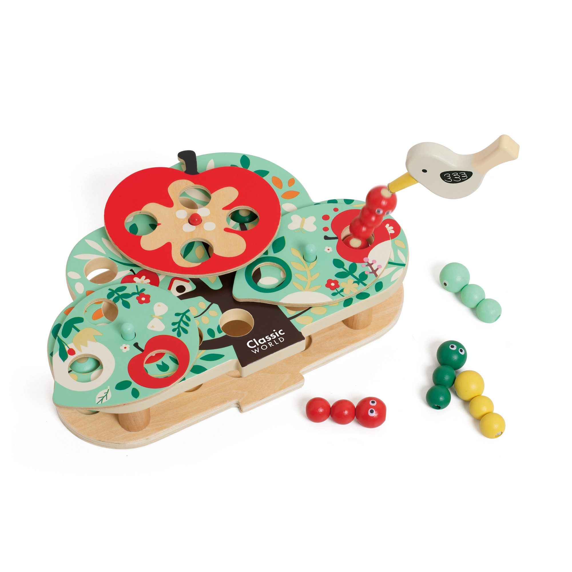 Classic World Lernspielzeug Classic World - Lernspiel Doktor Specht - 25x23x7,7cm - ab 3 Jahre