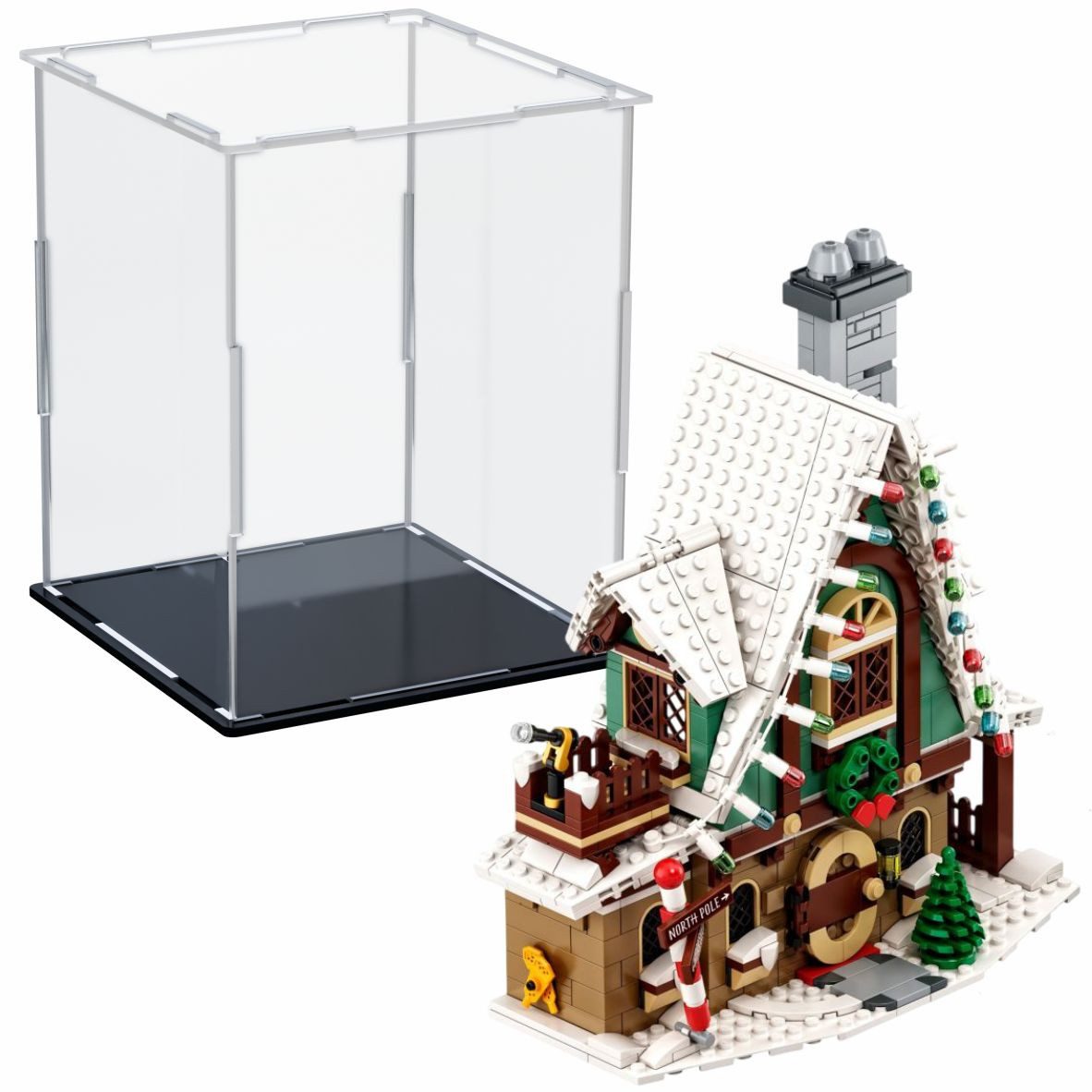 FiguWorld GmbH Vitrine aus Acryl für LEGO® Köpfe Disney & Marvel Display 190x190x240mm
