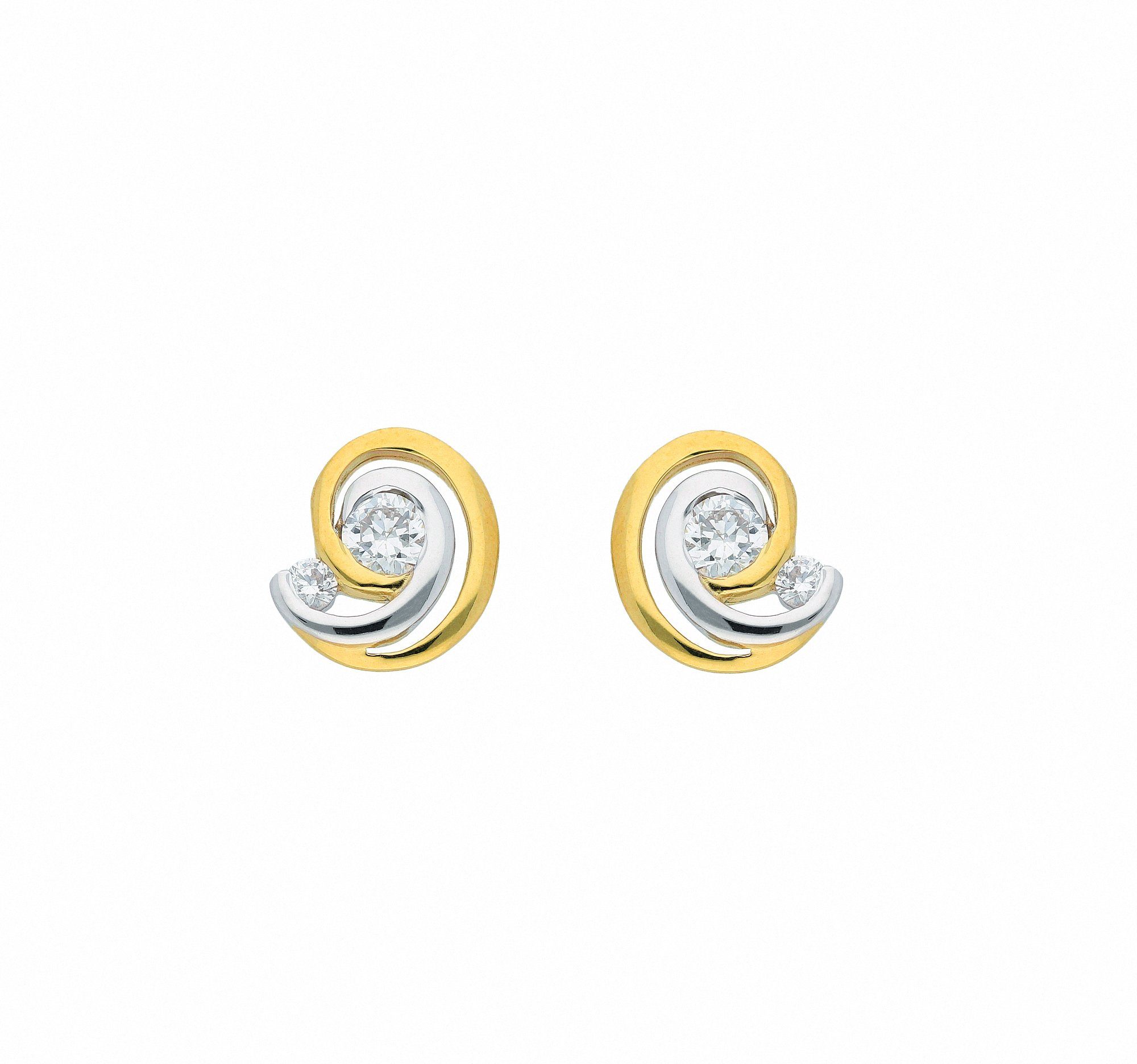 Damen Schmuck Adelia´s Paar Ohrhänger 1 Paar 333 Gold Ohrringe / Ohrstecker mit Zirkonia, 333 Gold Goldschmuck für Damen