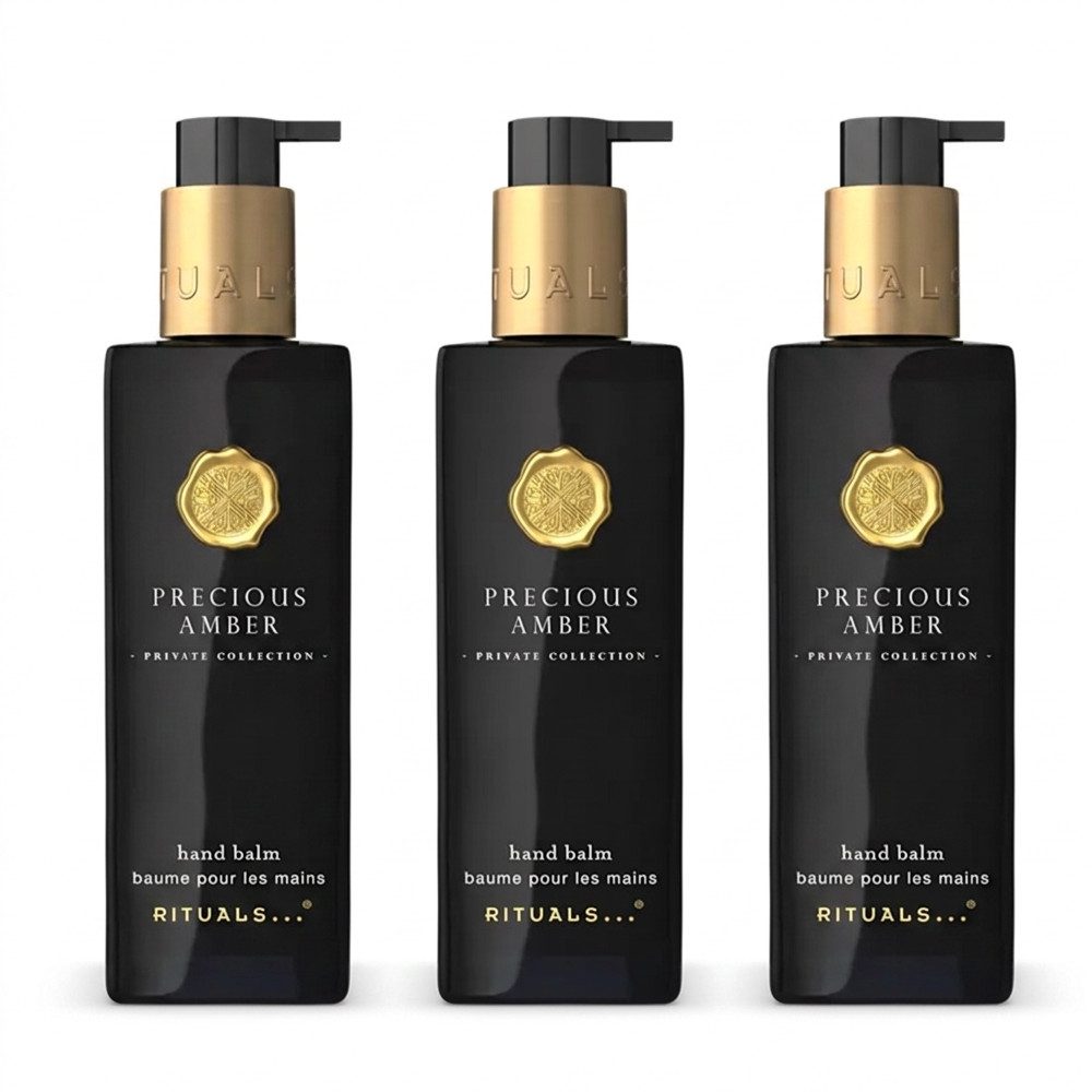 Rituals Handbalsam Rituals Precious Amber Hand Balm 3er Set, 1-tlg., Vorteilspack mit pflegendem Handbalsam