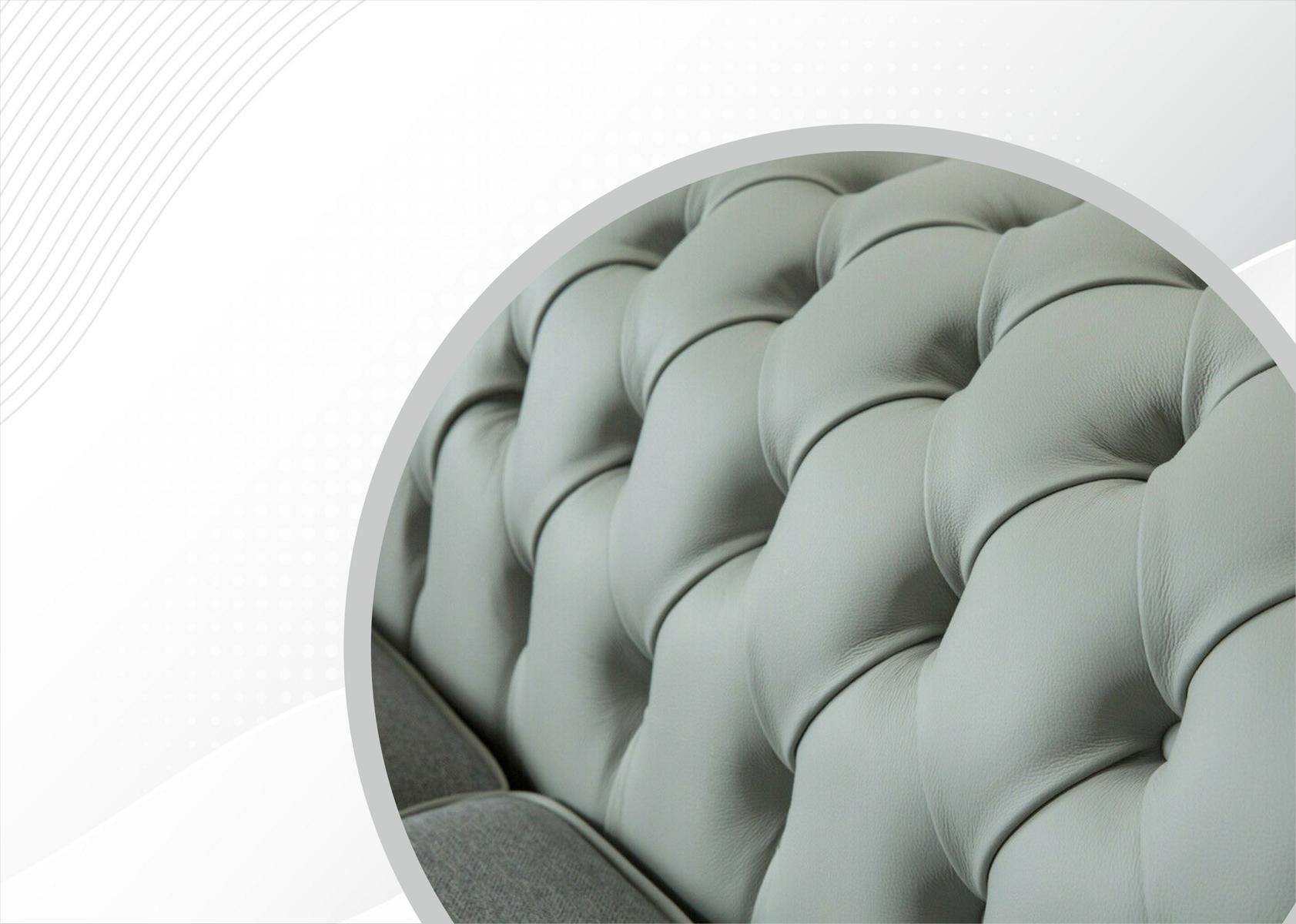 225 3 Chesterfield-Sofa, Chesterfield Couch Sofa cm Sitzer JVmoebel Design