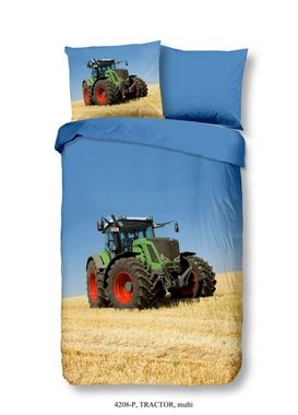 Bettwäsche Kinder Trecker Bettwäsche Traktor Bettwäsche, soma, Baumolle, 2 teilig, Bettbezug Kopfkissenbezug Set kuschelig weich hochwertig