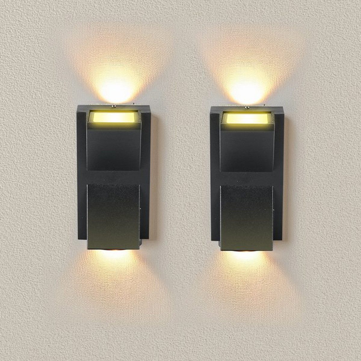 Simloveve LED Wandleuchte Außen-Wandleuchte, IP55 Wasserdichte, günstig online kaufen