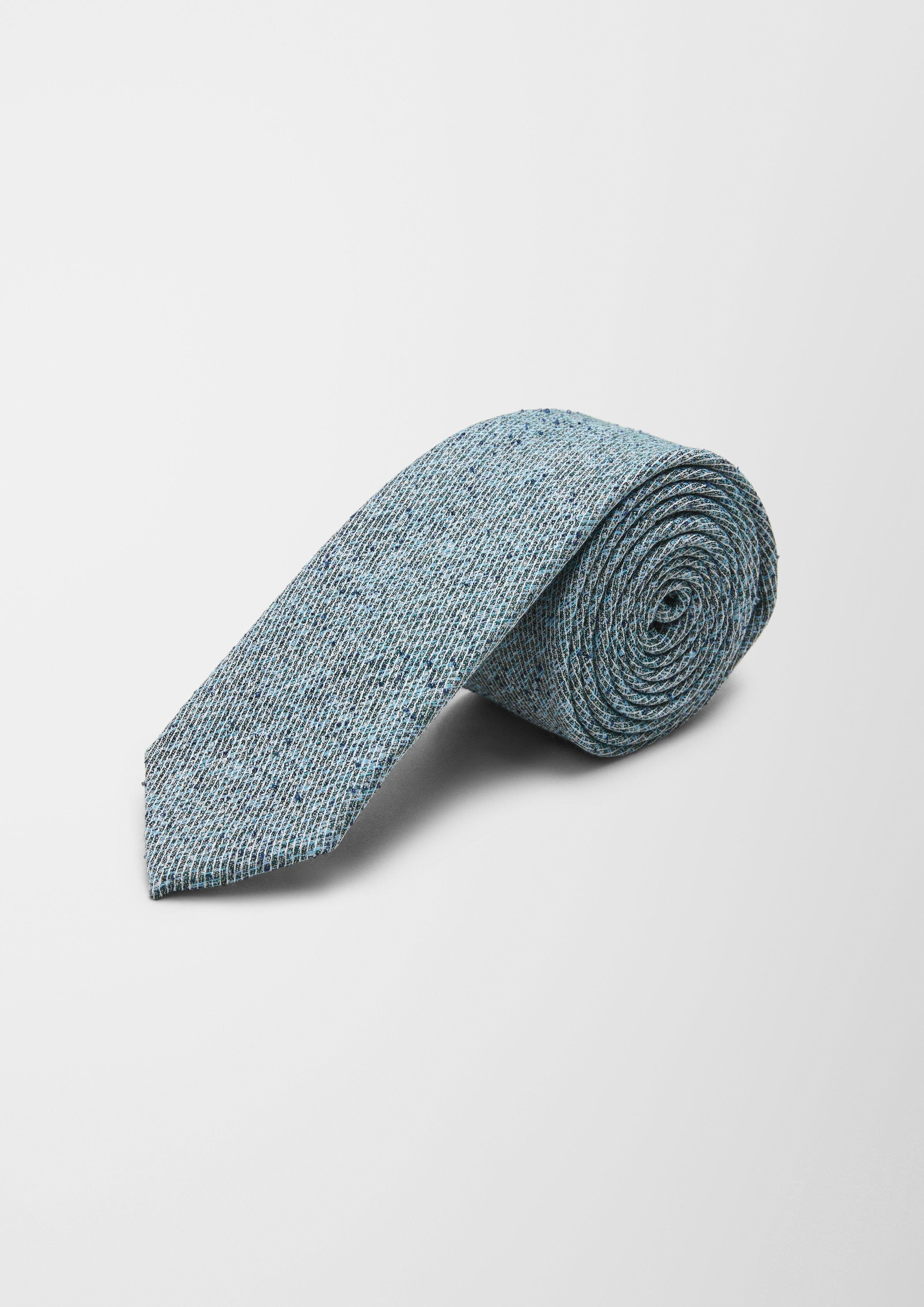 Krawatte Krawatte Satin-Bindung tannengrün s.Oliver in