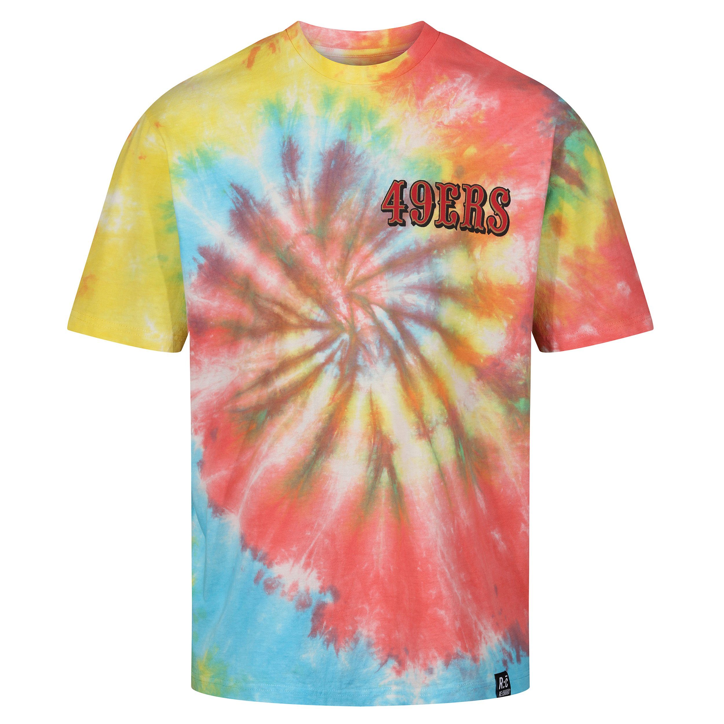 Recovered Print-Shirt San Francisco 49ers - NFL - Tie-Dye Relaxed T-Shirt, Rainbow