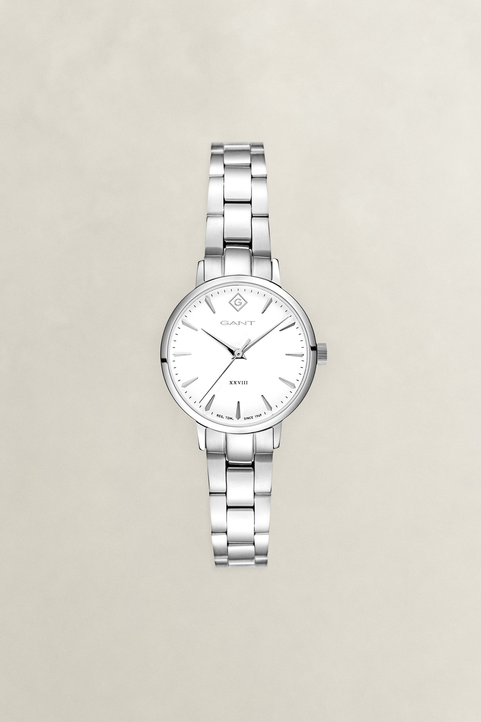 Gant Quarzuhr Park Avenue 28 G126001, Armbanduhr, Damenuhr, Edelstahlarmband, analog