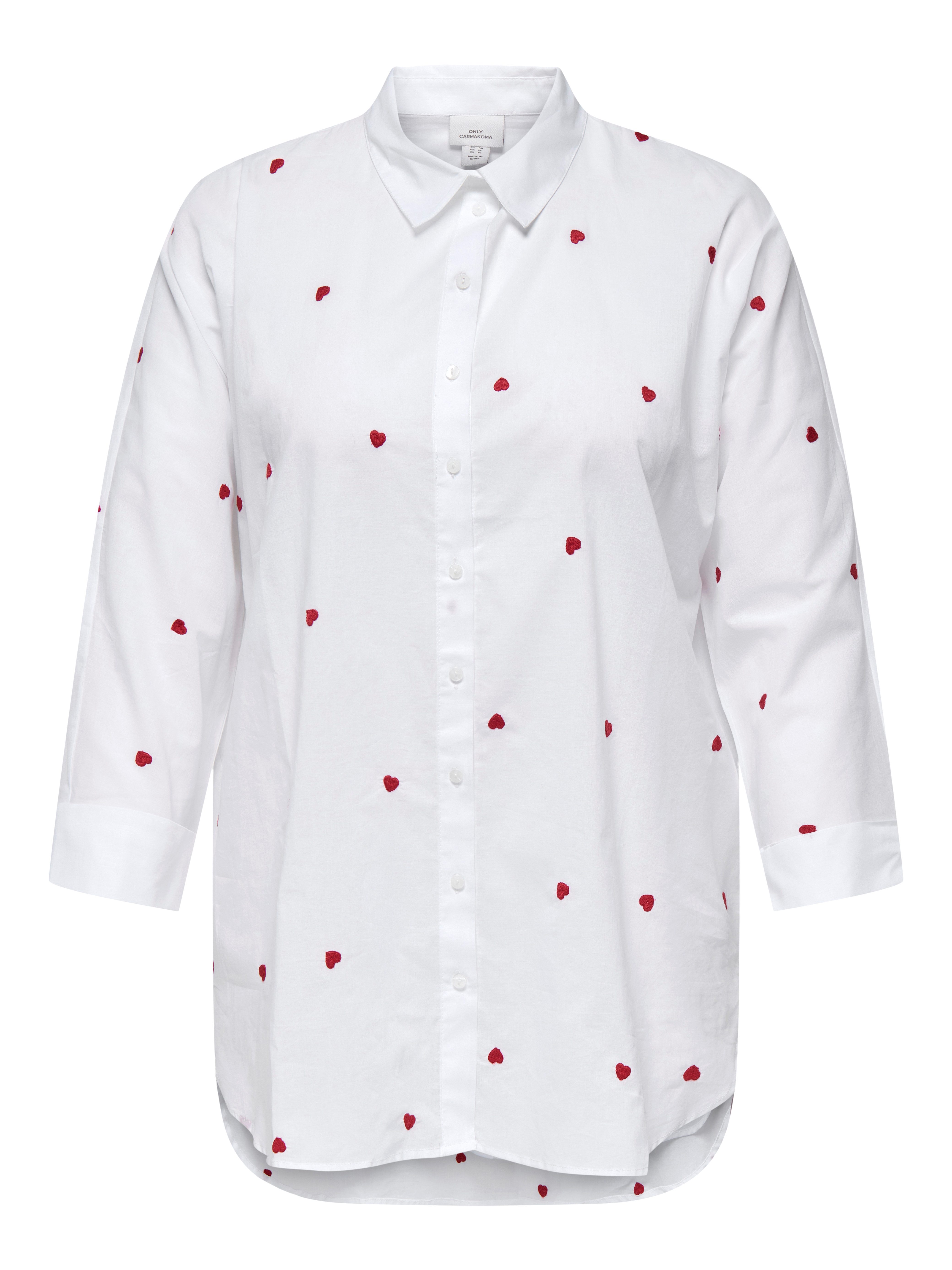 ONLY CARMAKOMA Langarmbluse CARNEW LINA GRACE LS EMB SHIRT WVN NOOS Baumwol günstig online kaufen