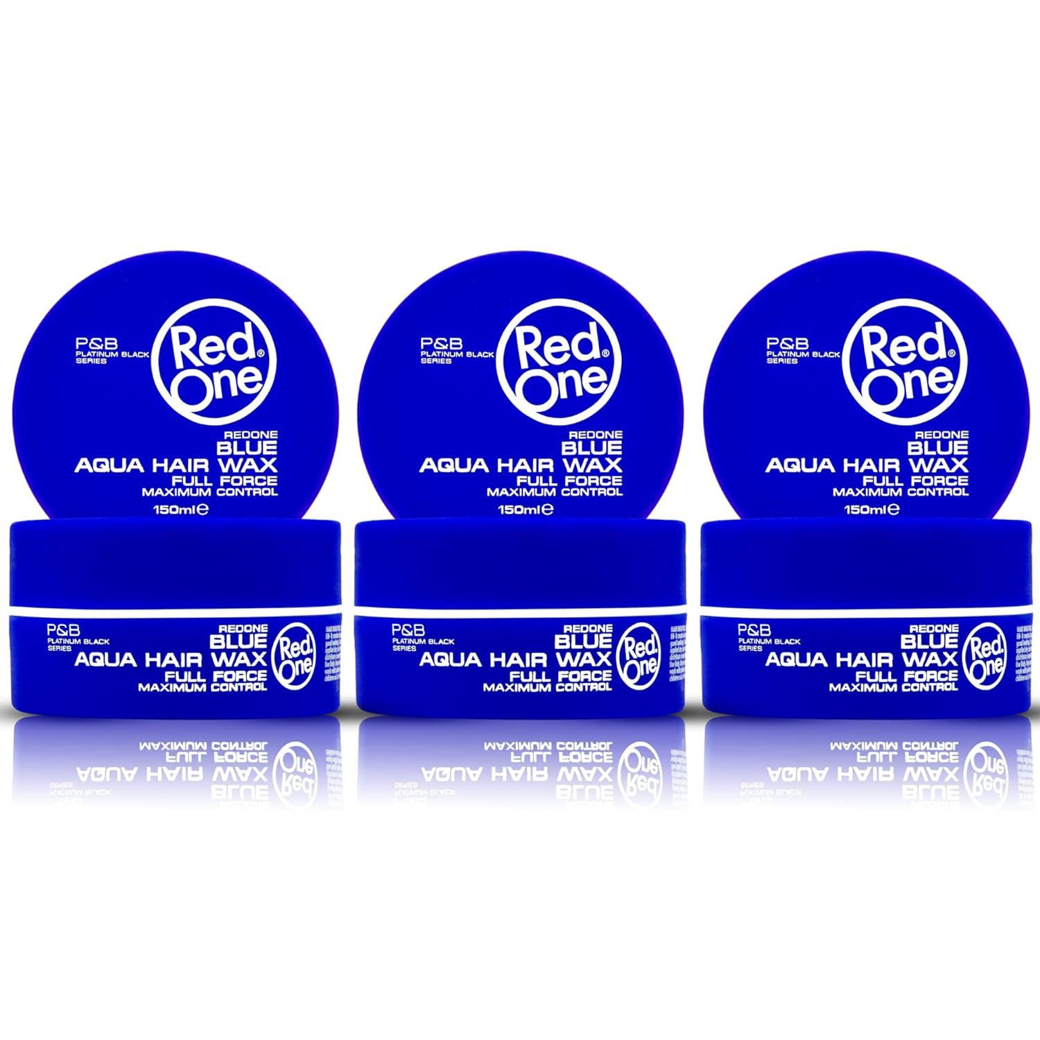 RedOne Haarwachs Haarwachs Styling Wax 150ml Blue, 3-tlg.