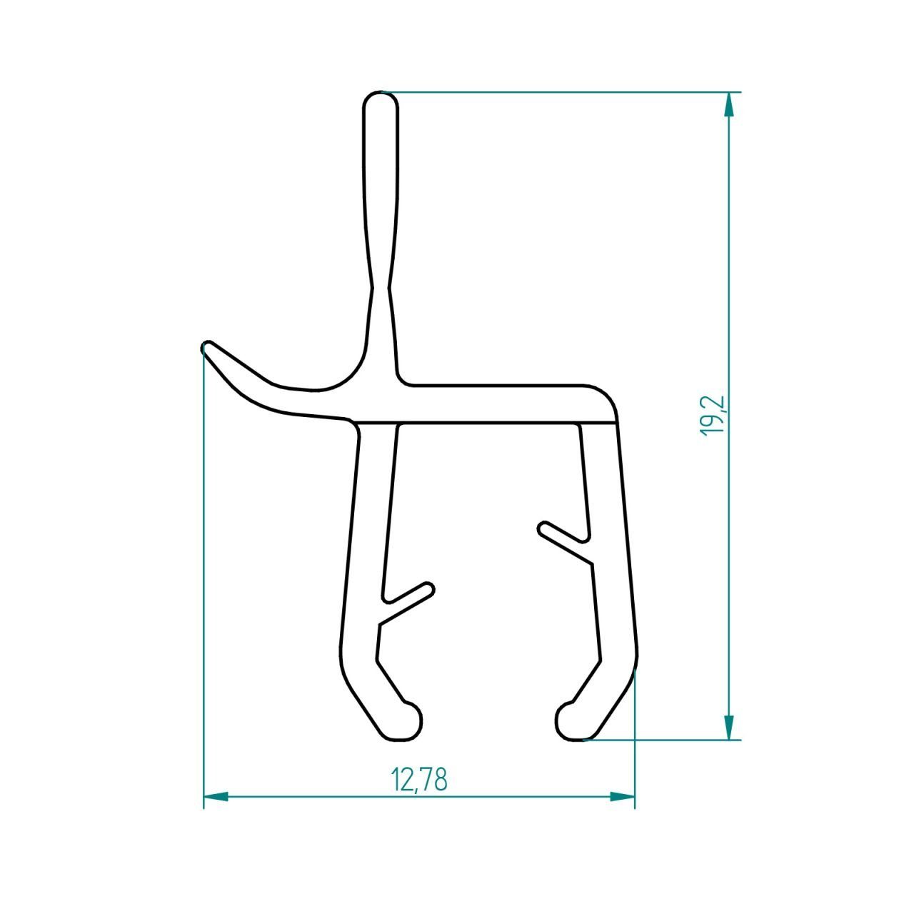 BREUER Duschablauf Breuer Spritzschutzprofil 2 x 424 mm