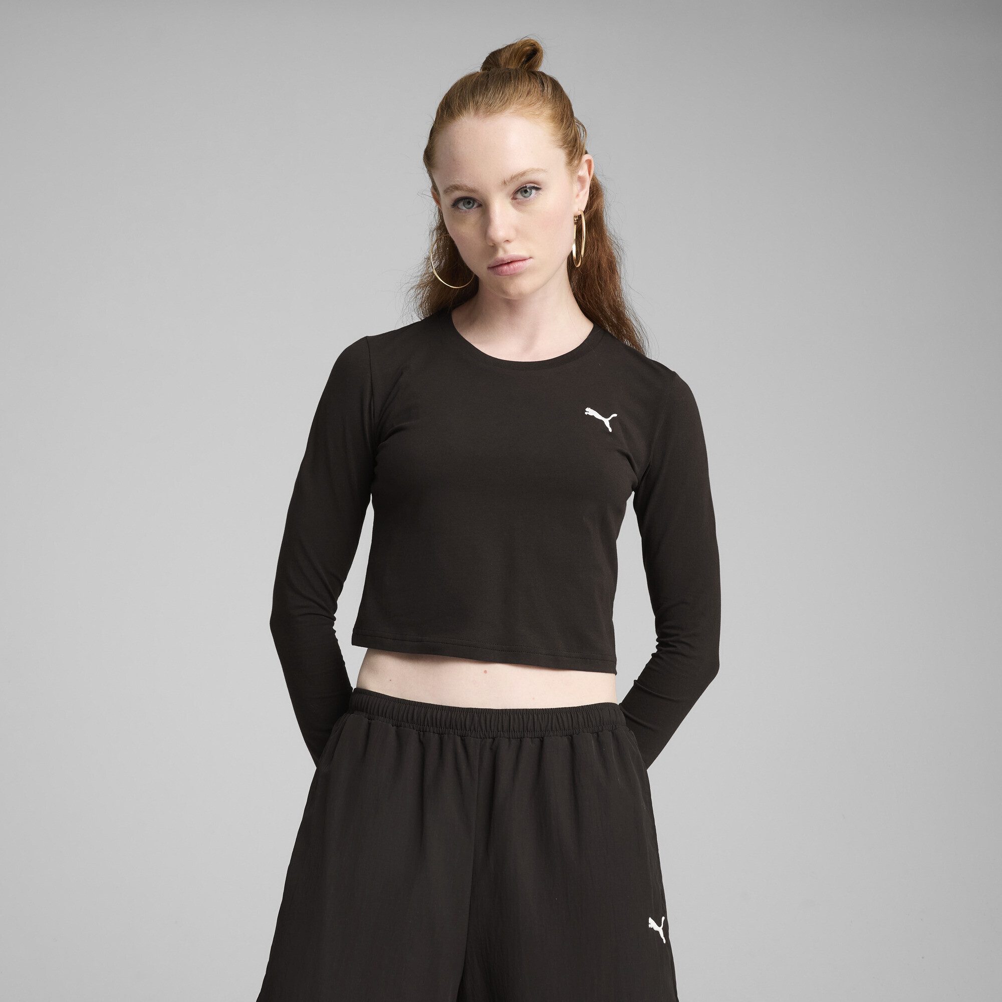 PUMA T-Shirt "WARDROBE ESS Kurzes figurbetontes T-Shirt Damen" günstig online kaufen