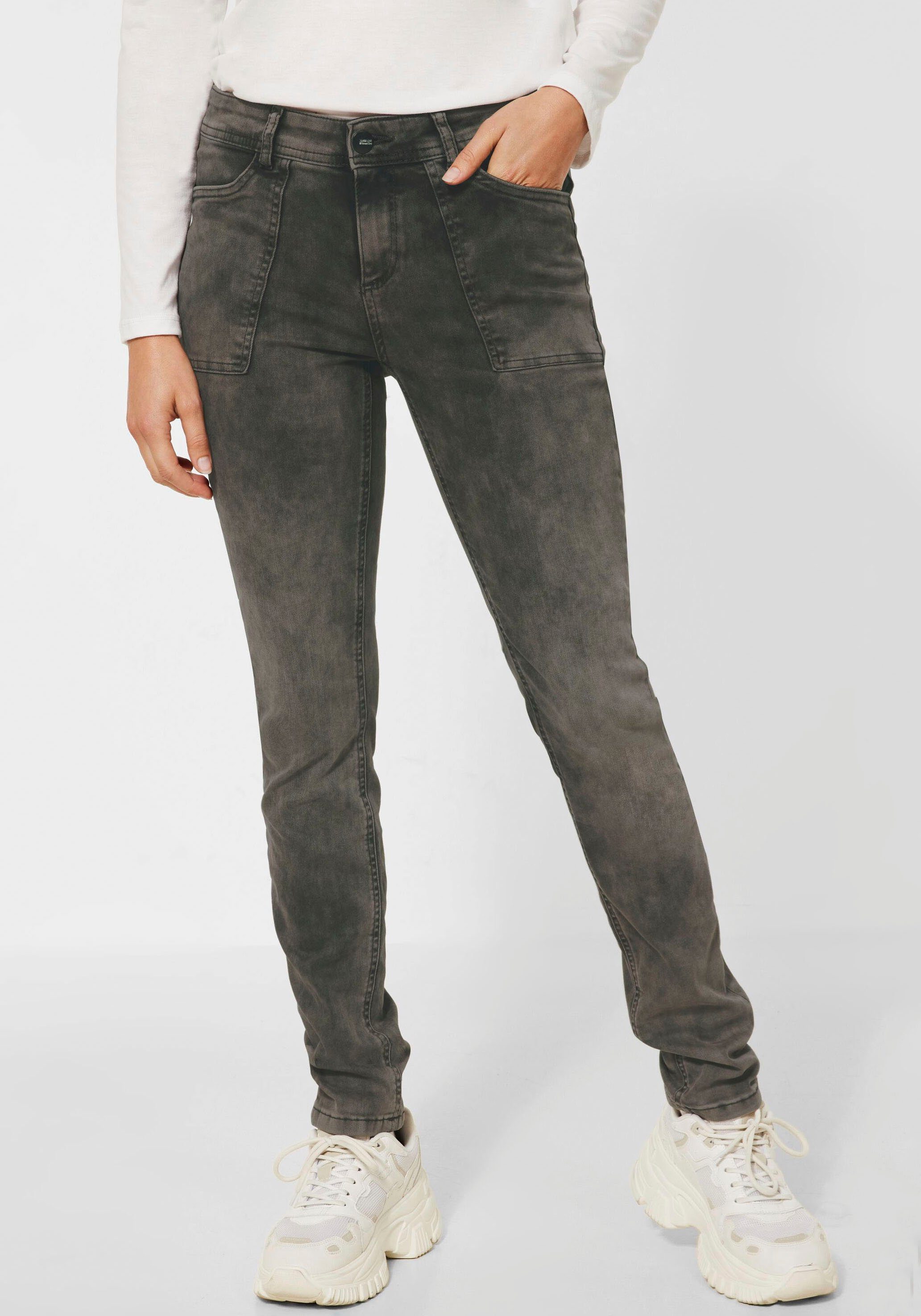 STREET ONE Stretch-Jeans Style Jane im Moonwashed Look
