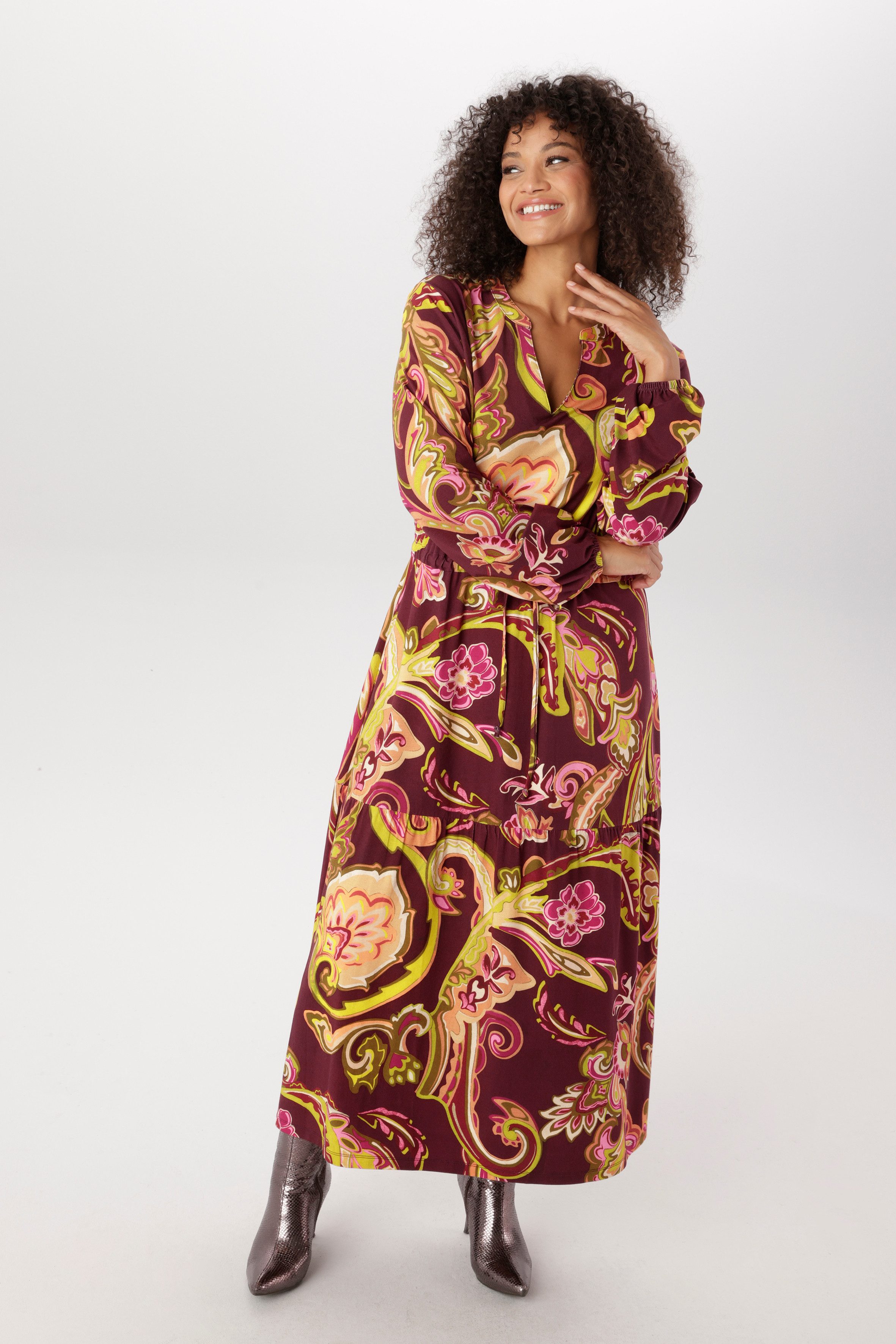 Aniston PLUS Jerseykleid mit Paisley-Druck in satten Farben - NEUE KOLLEKTION