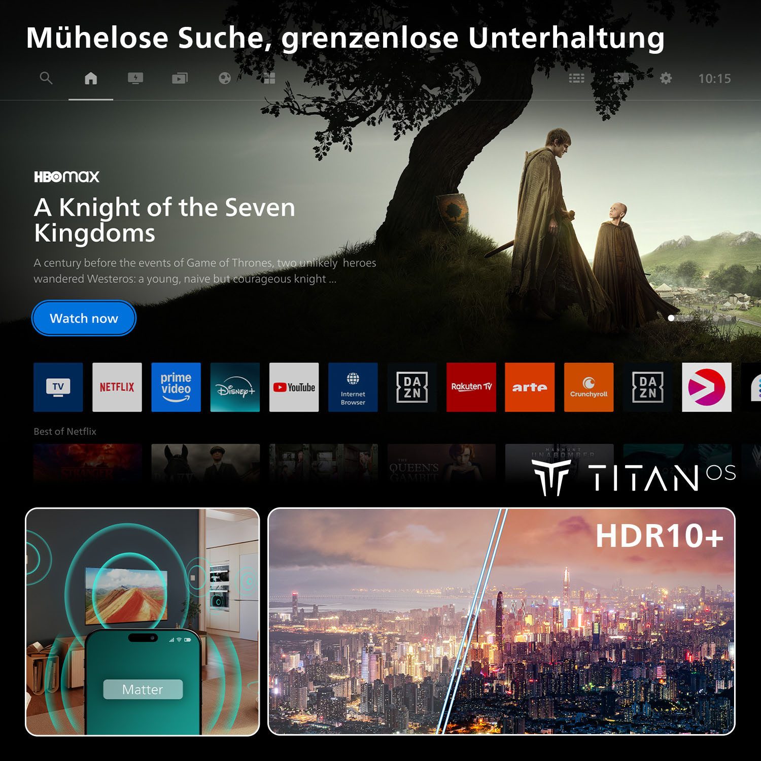 Philips 55PQS7801/12 QLED-Fernseher (139 cm/55 Zoll, 4K Ultra HD, Smart-TV)