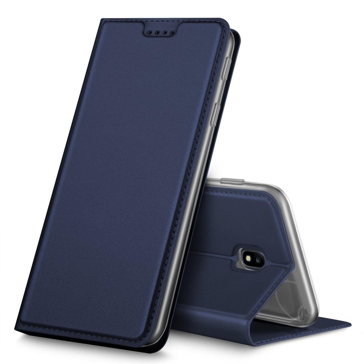 CoolGadget Handyhülle Magnet Case Handy Tasche für Samsung Galaxy J3 2017 5  Zoll, Hülle Klapphülle Ultra Slim Flip Cover für Samsung J3 2017 Schutzhülle