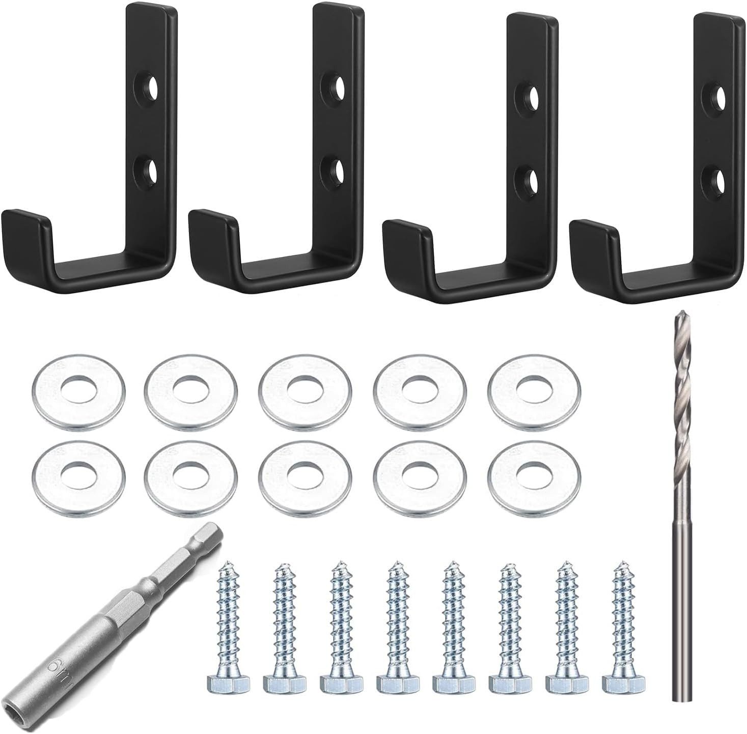 Wandhaken 4Stk Wandhaken Schwerlast, U Winkel Halterung,wandhaken Zum Schrauben