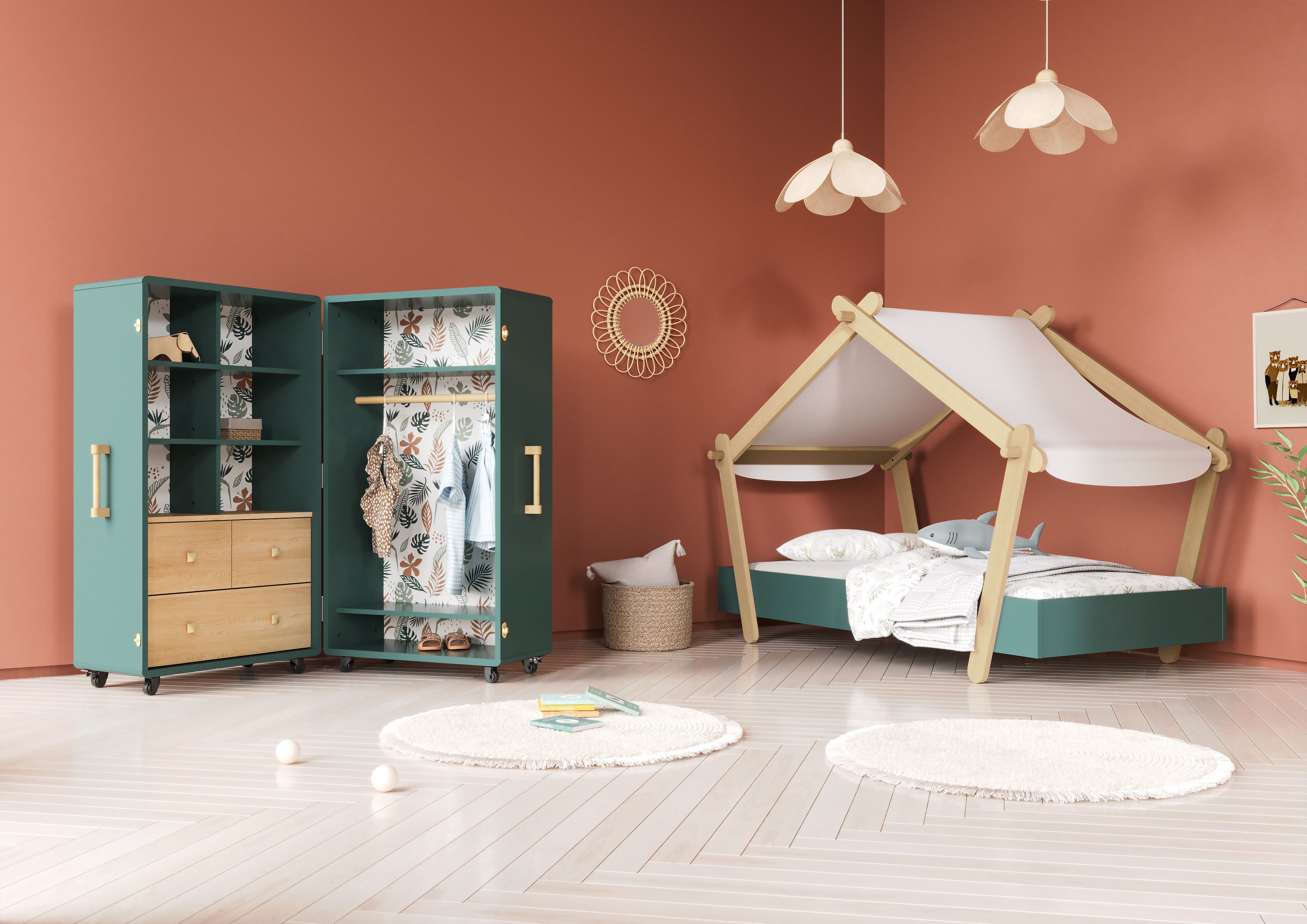 Demeyere GROUP Kinderkleiderschrank Mini malle Attraktives modernes Design günstig online kaufen