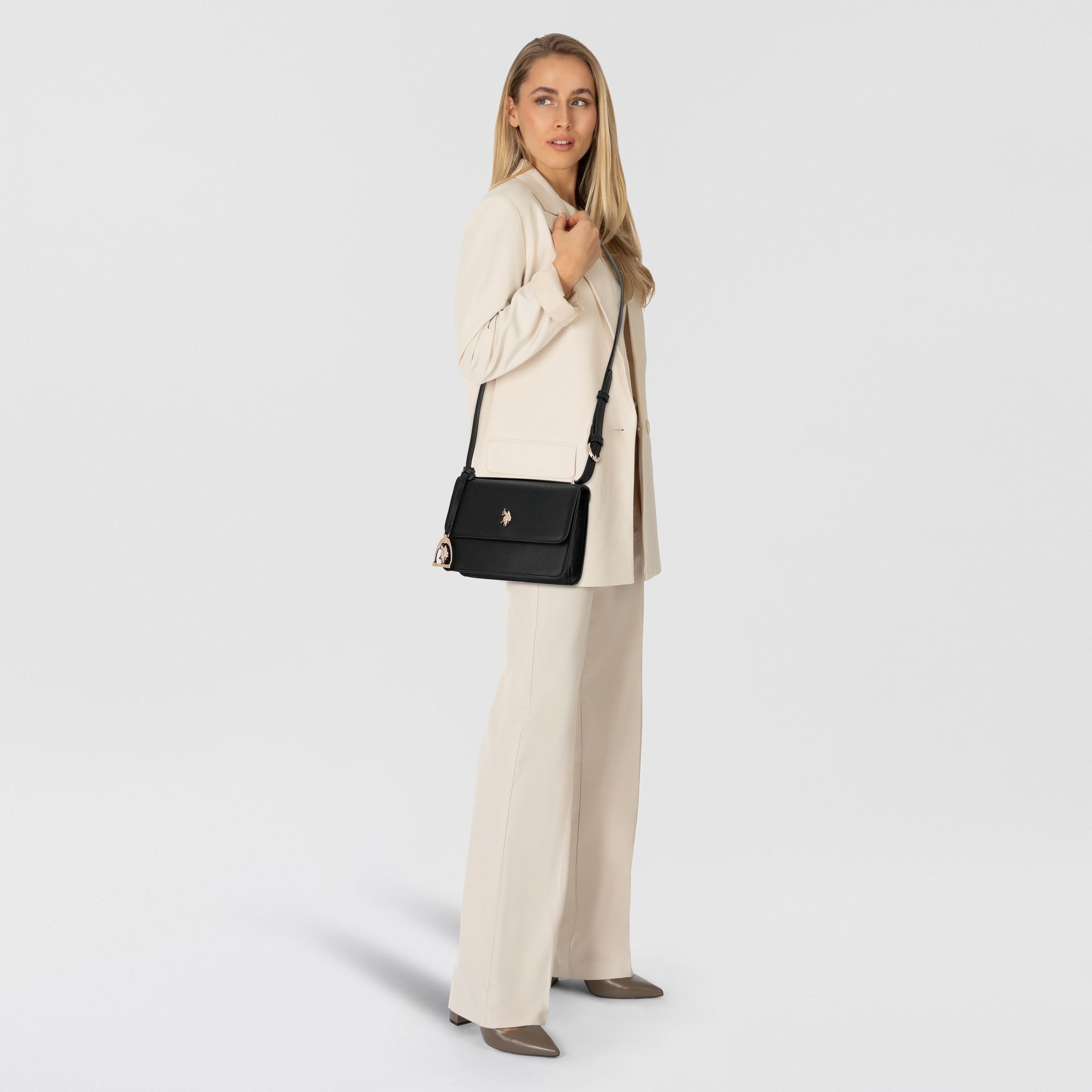 U.S. Polo Assn. Schultertasche Jones, Polyurethan günstig online kaufen