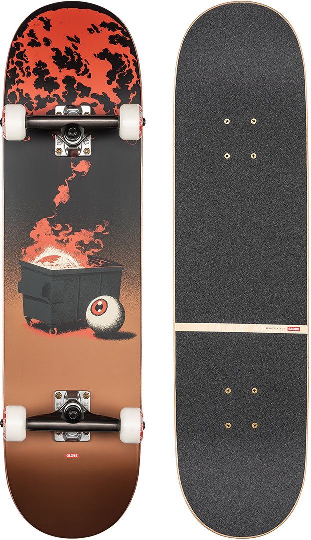 Skateboard GLOBE G2 ON THE BRINK Skateboard dumpster fire
