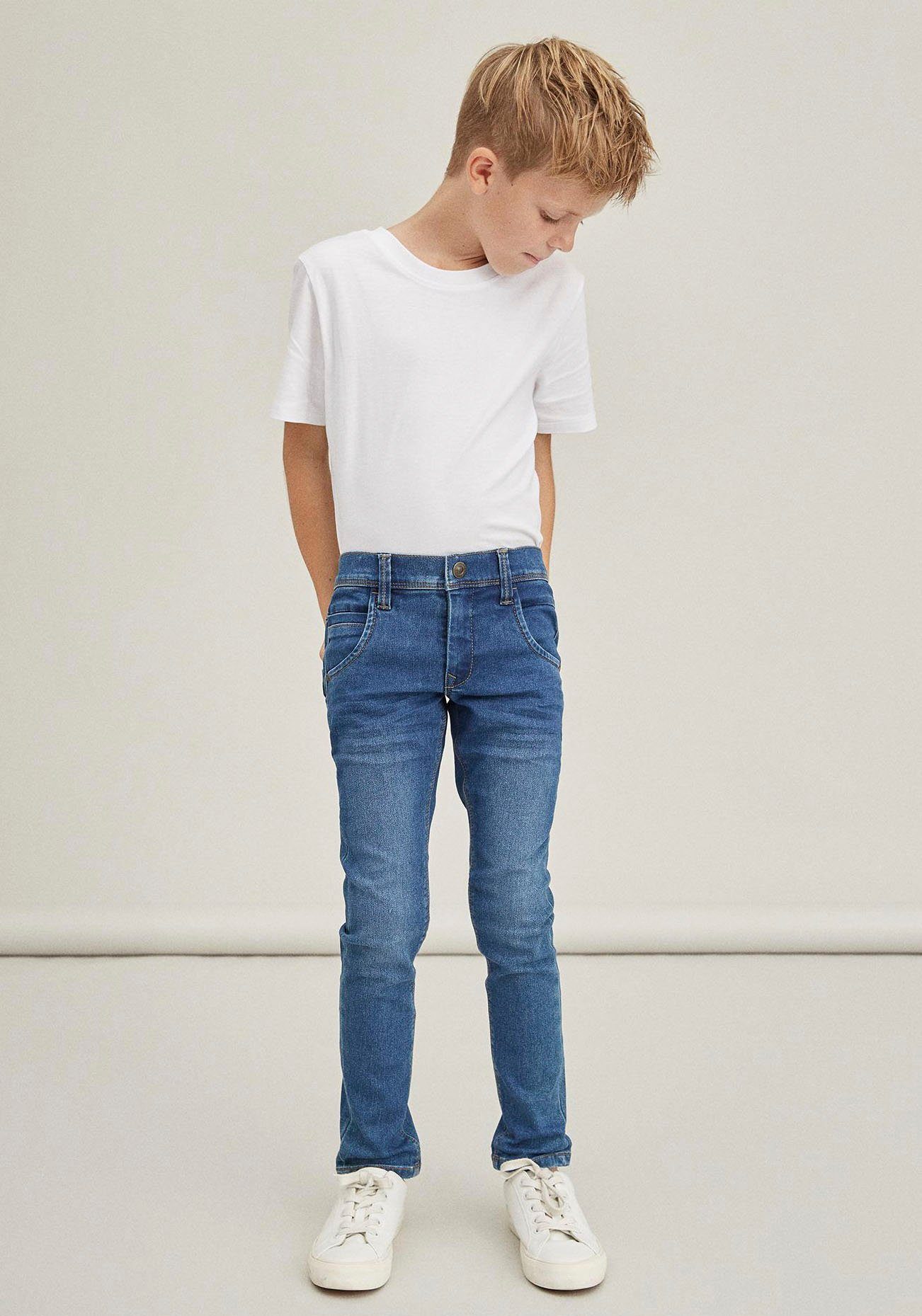 Name Lässige It in Stretch-Jeans authentischer NKMSILAS 5-Pocket-Form PANT, Waschung DNMTAX