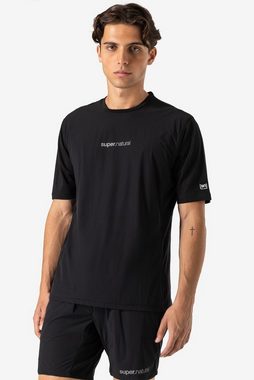 SUPER.NATURAL T-Shirt Merino T-Shirt mit Softshell M WINDBREAKER TEE funktioneller Merino-Materialmix