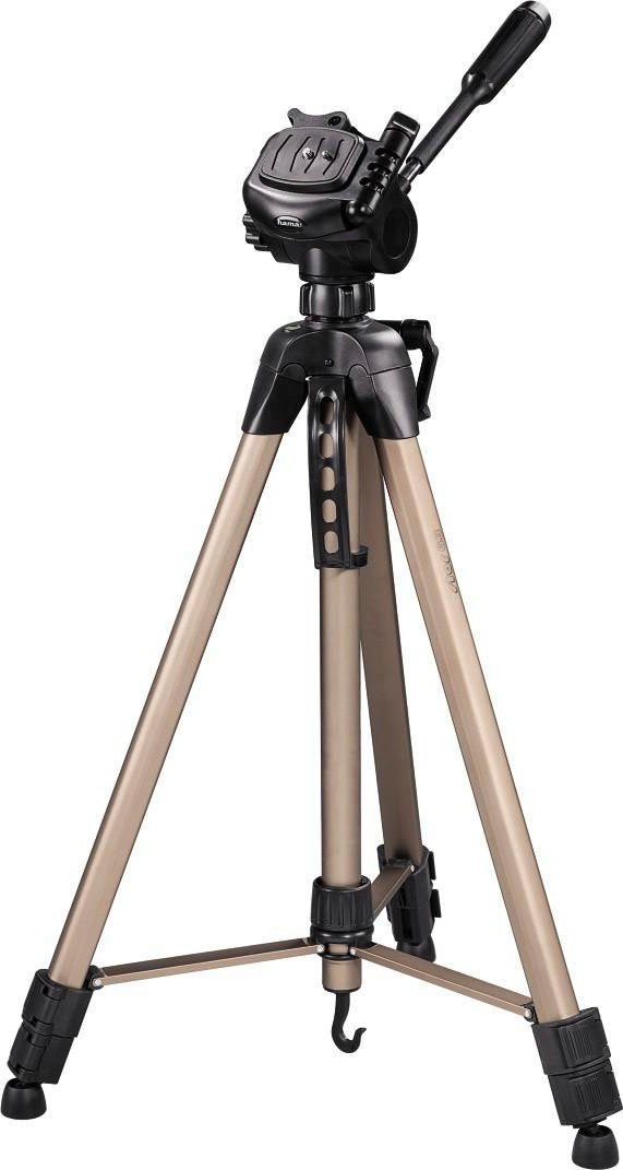 Hama Dreibein Fotostativ, Kamera Stativ, 3-Wege-Kopf, Star 63, 66-166 cm Dreibeinstativ