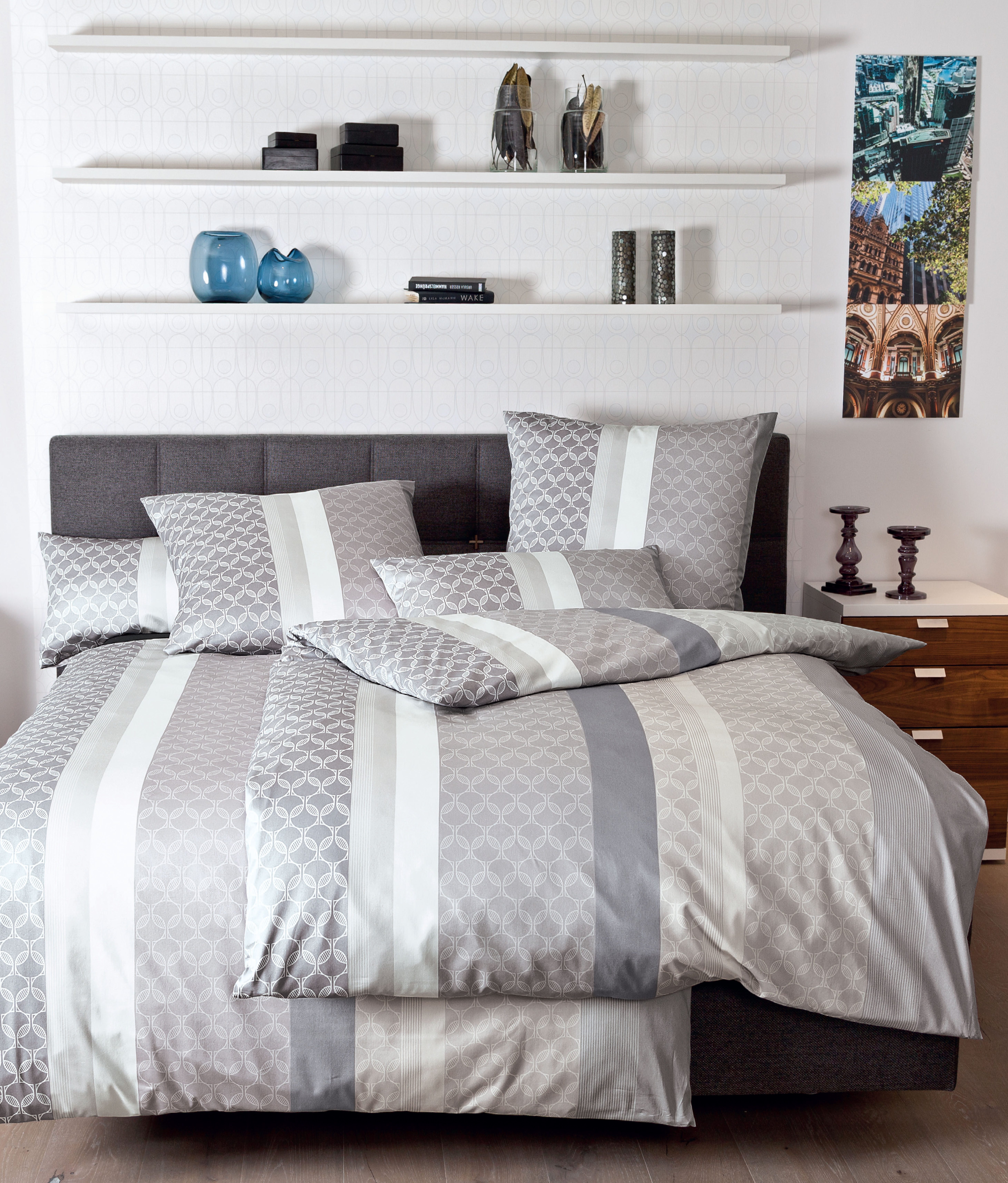 Janine Постільна білизна Svenn, Flanell, 2 teilig, in Gr. 135x200, 100% Baumwolle, grafisches Motiv, tolle Qualität