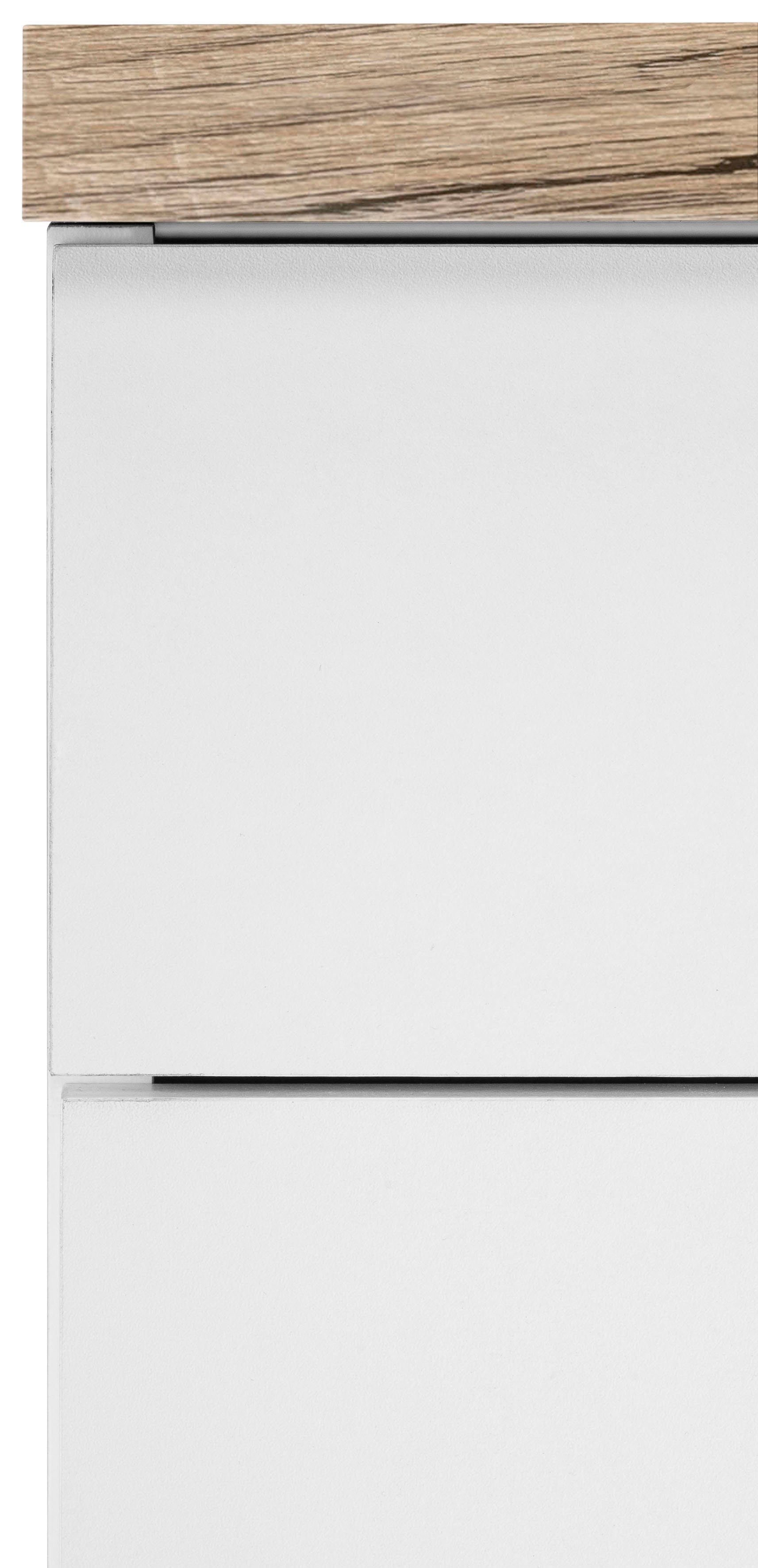 OPTIFIT Unterschrank Mini, Breite 100 cm weiß weiß/wildeichefarben 