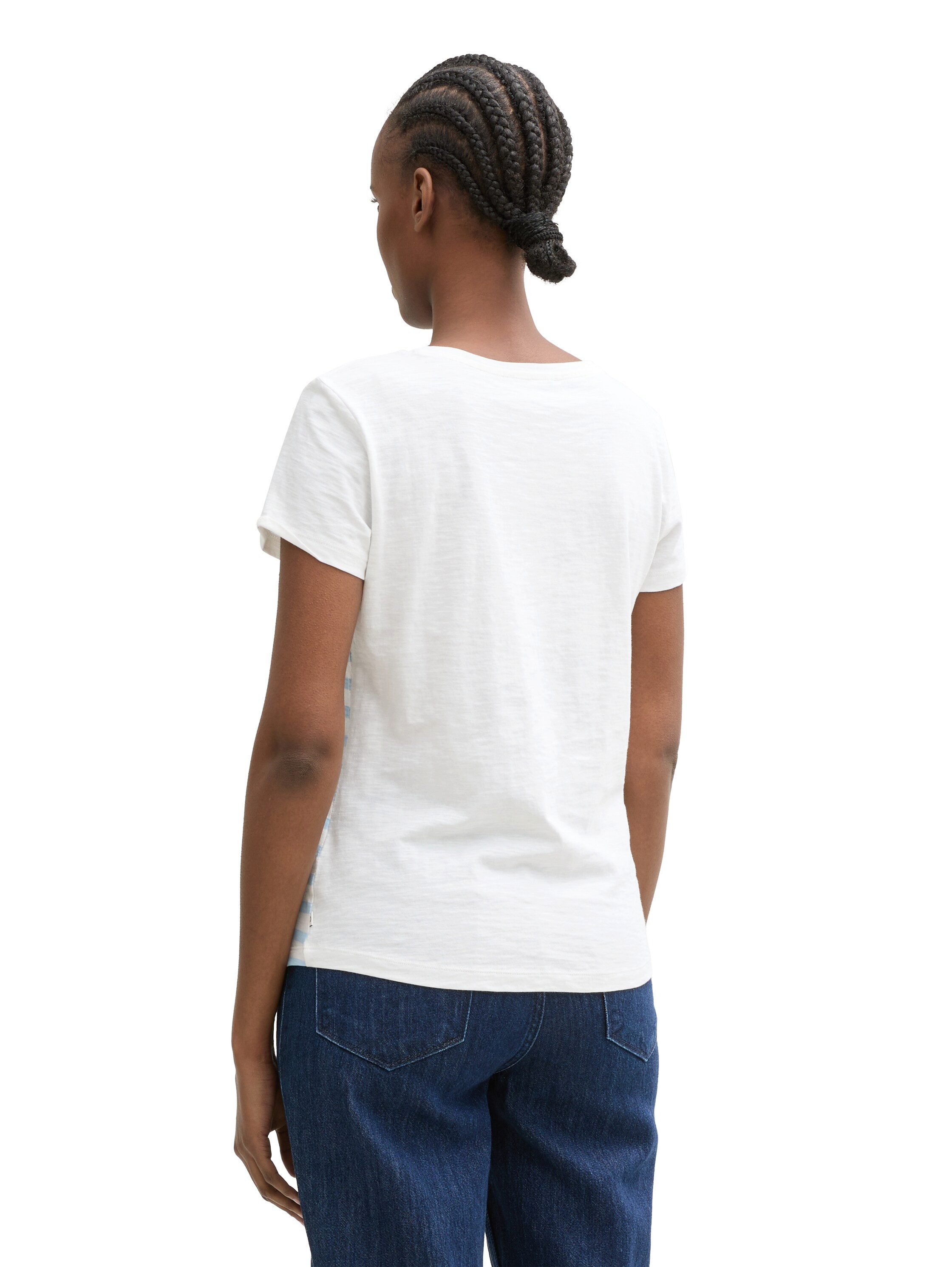 TOM TAILOR Denim T-Shirt mit Streifen günstig online kaufen