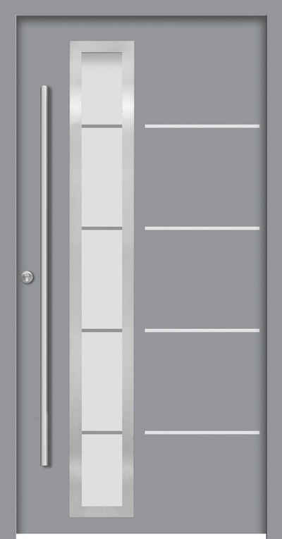 SplenDoor Haustür SPLIT Prime (Set), sehr gut wärmegedämmt und Stabil, mit 3-fach Verglasung, mit Türrahmen