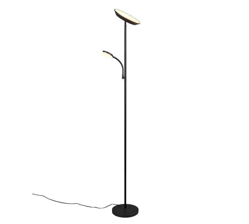 TRIO Leuchten Stehlampe Trio LED Stehleuchte Specter 17 + 4,5 W schwarz, In günstig online kaufen