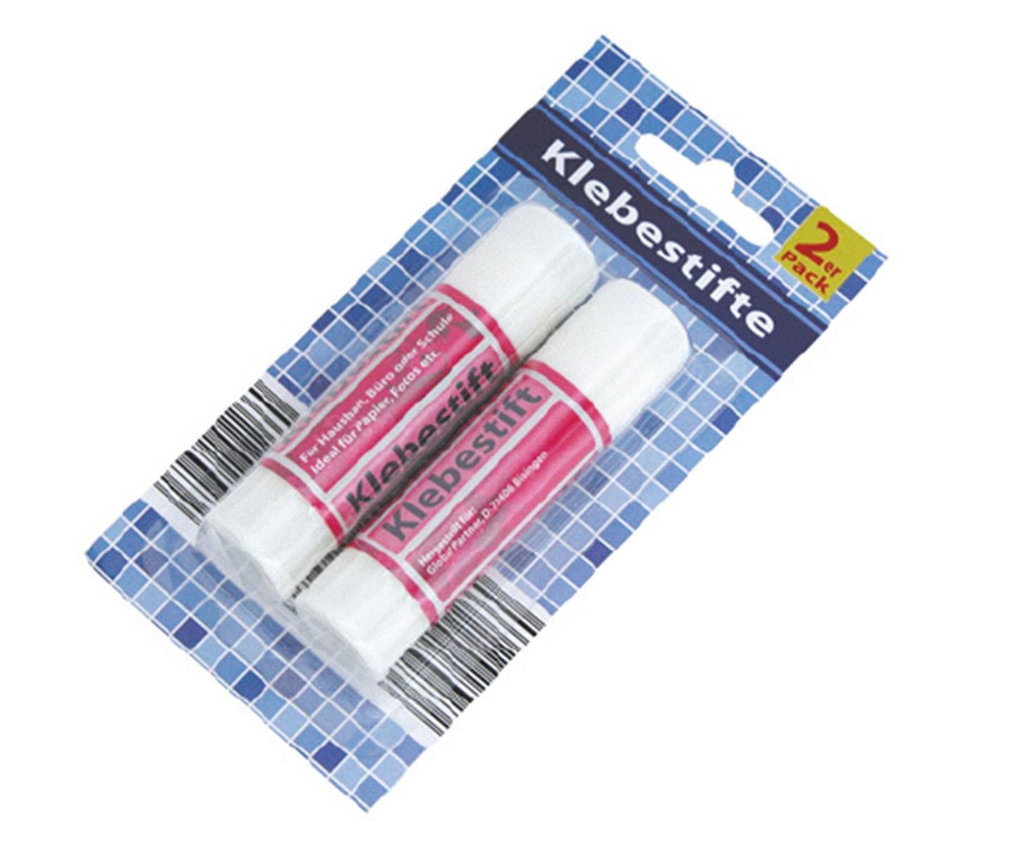 Klebestift Klebestifte Weiß 2er Pack – Papierkleber Bastelkleber 2x 15g, (Stück, 2-tlg), Klebestifte Klebestift 2er Pack Klebestift kaufen Klebestifte onlin