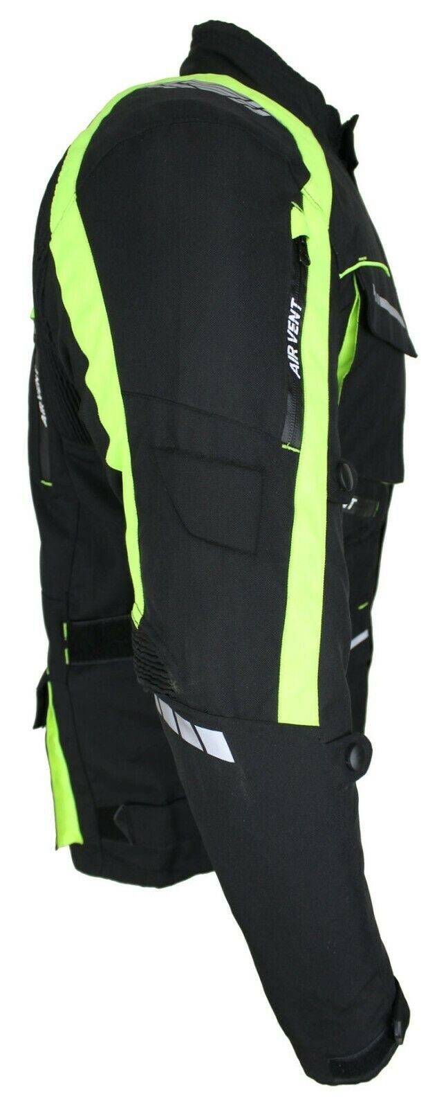 Alpha Speeds Motorradjacke Herren Motorrad Textil Jacke Biker wasserdicht Jacke mit Protektoren (1-St) Sport, Innenjacke ist trennbar: All Season, Fluorescent G – Bild 3 von 5