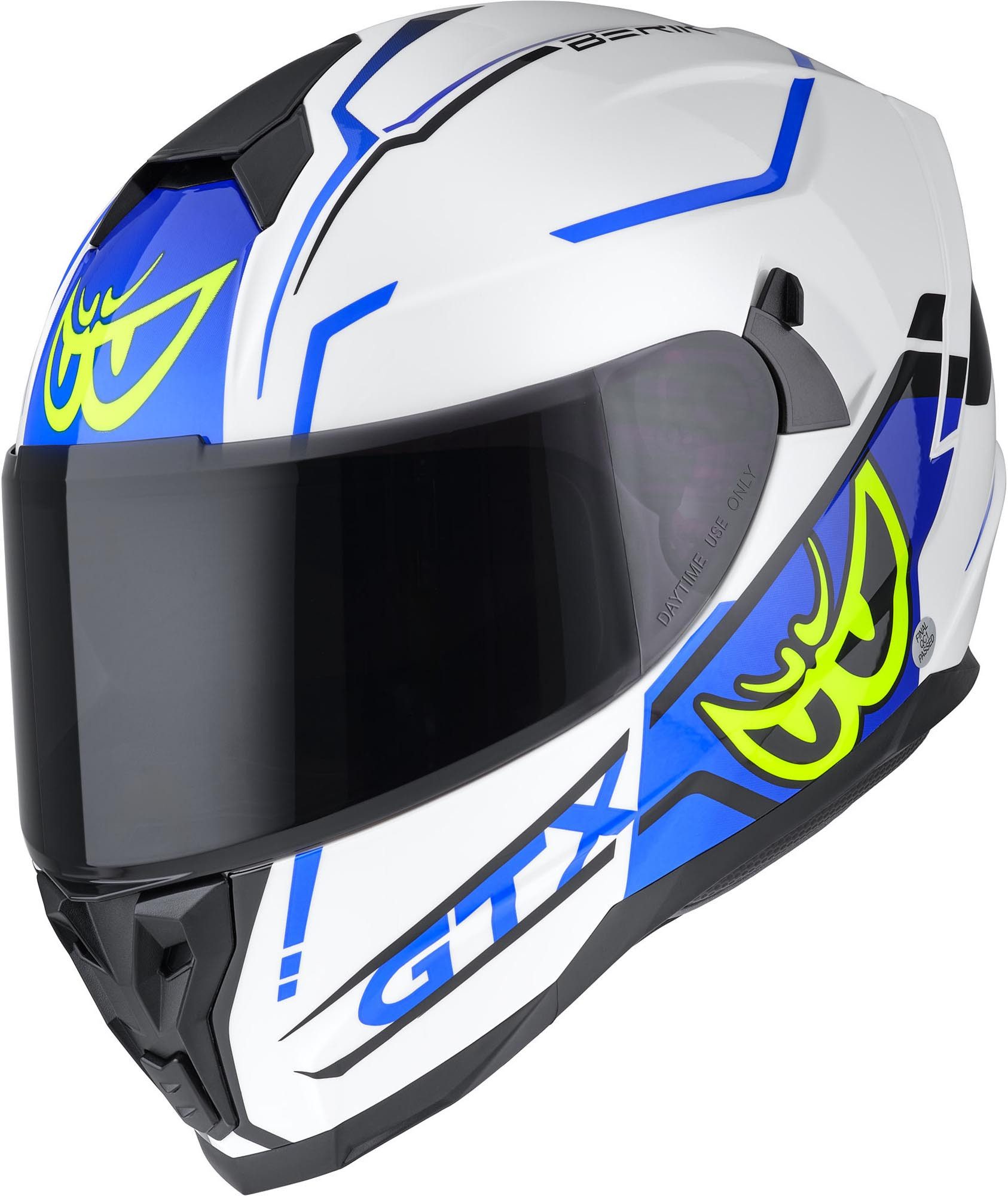 Berik Motorradhelm FF869 Arok Helm, Vorbereitet Für Kommunikationssystem,herausnehmbares Innenfutter
