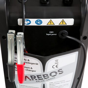 Arebos Booster Batterielader PKW LKW KFZ 800Ah Profi Batterieladegerät & Starthilfegerät