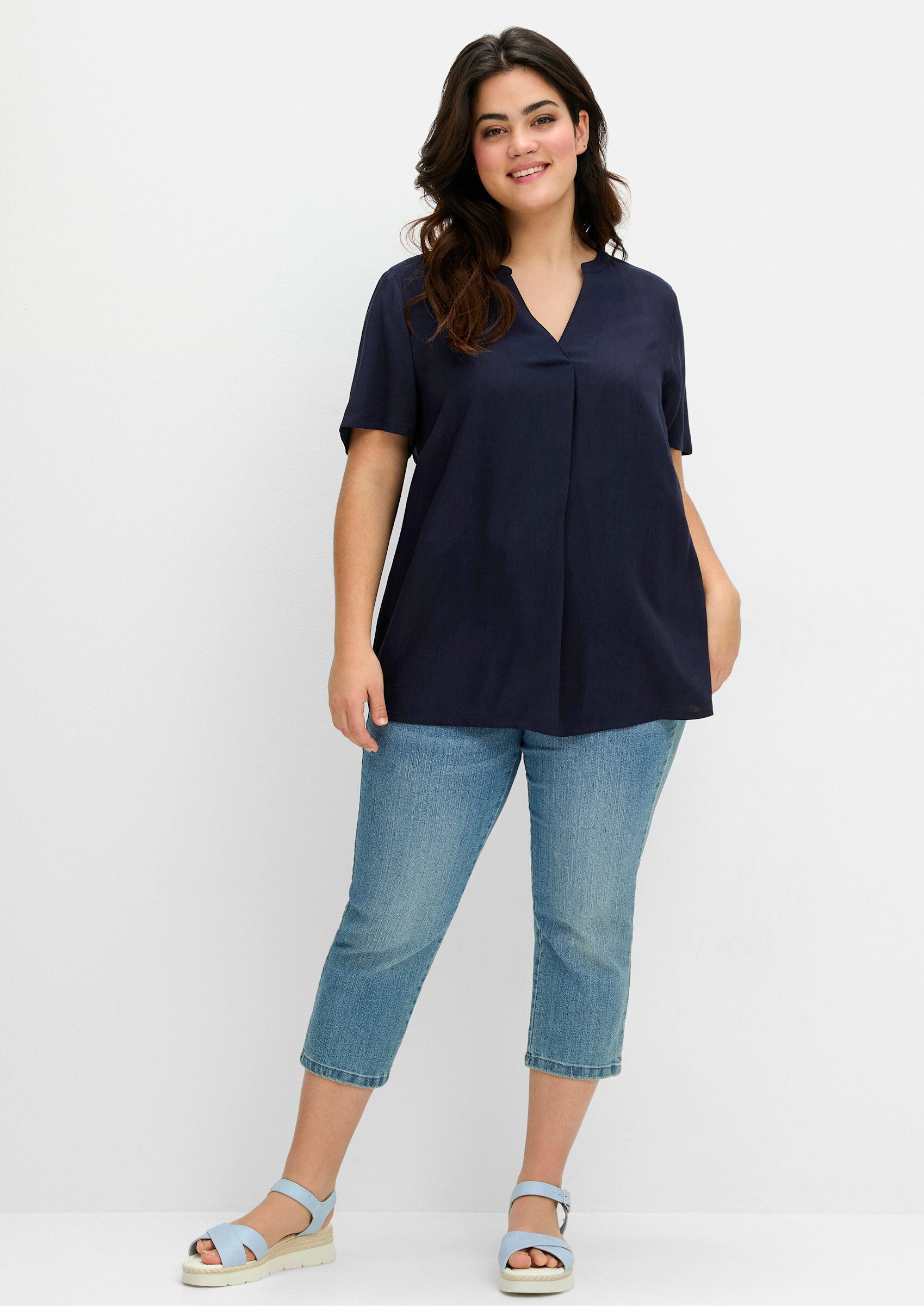 Sheego Klassische Bluse Tunika günstig online kaufen