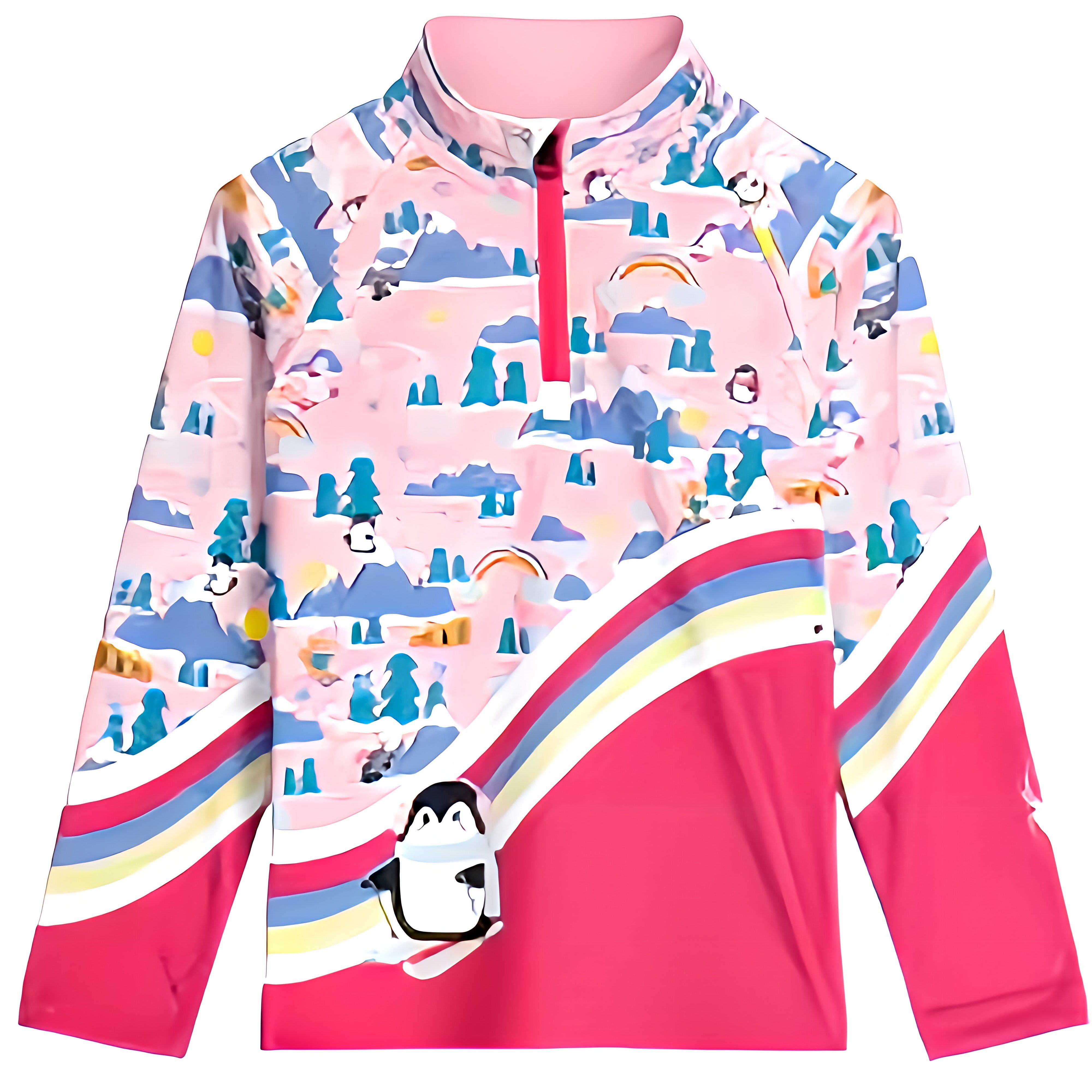 Spyder Langarmshirt Reflect 1/2 Zip Skipullover für Mädchen