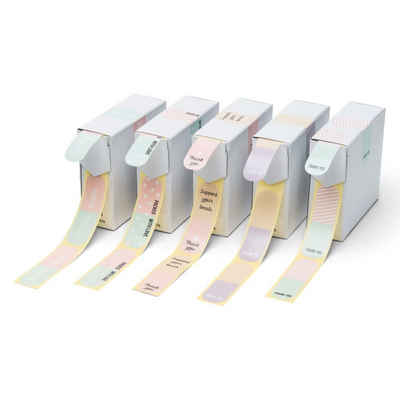Rillprint Sticker »Siegelstempel-Aufkleber Sortiment 250 Stk. x 5 Rollen«