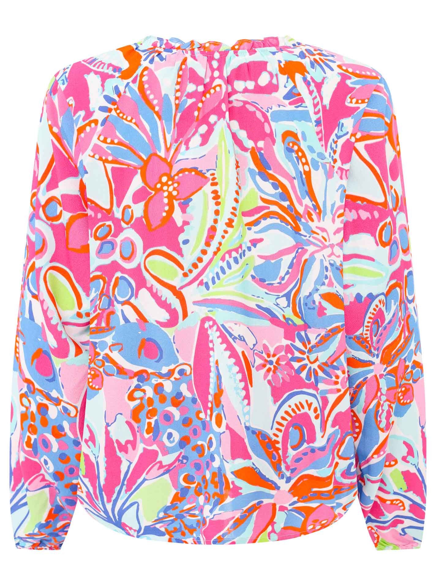 Zwillingsherz Schlupfbluse "Happy Flower" mit Floralem günstig online kaufen