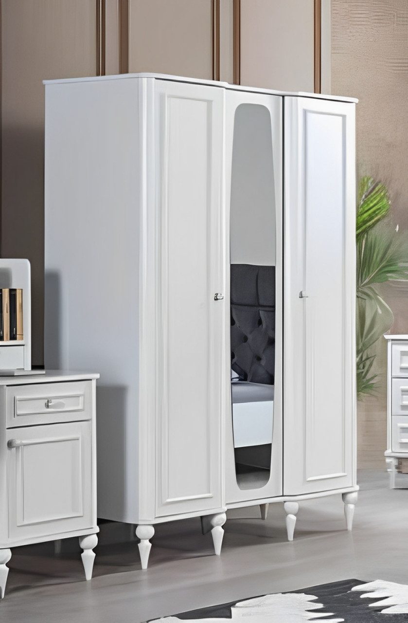 Xlmoebel Drehtürenschrank Luxuriöser Kleiderschrank aus edlem Holz mit exklusivem Design (1-St., Kleiderschrank) Hergestellt in Europa