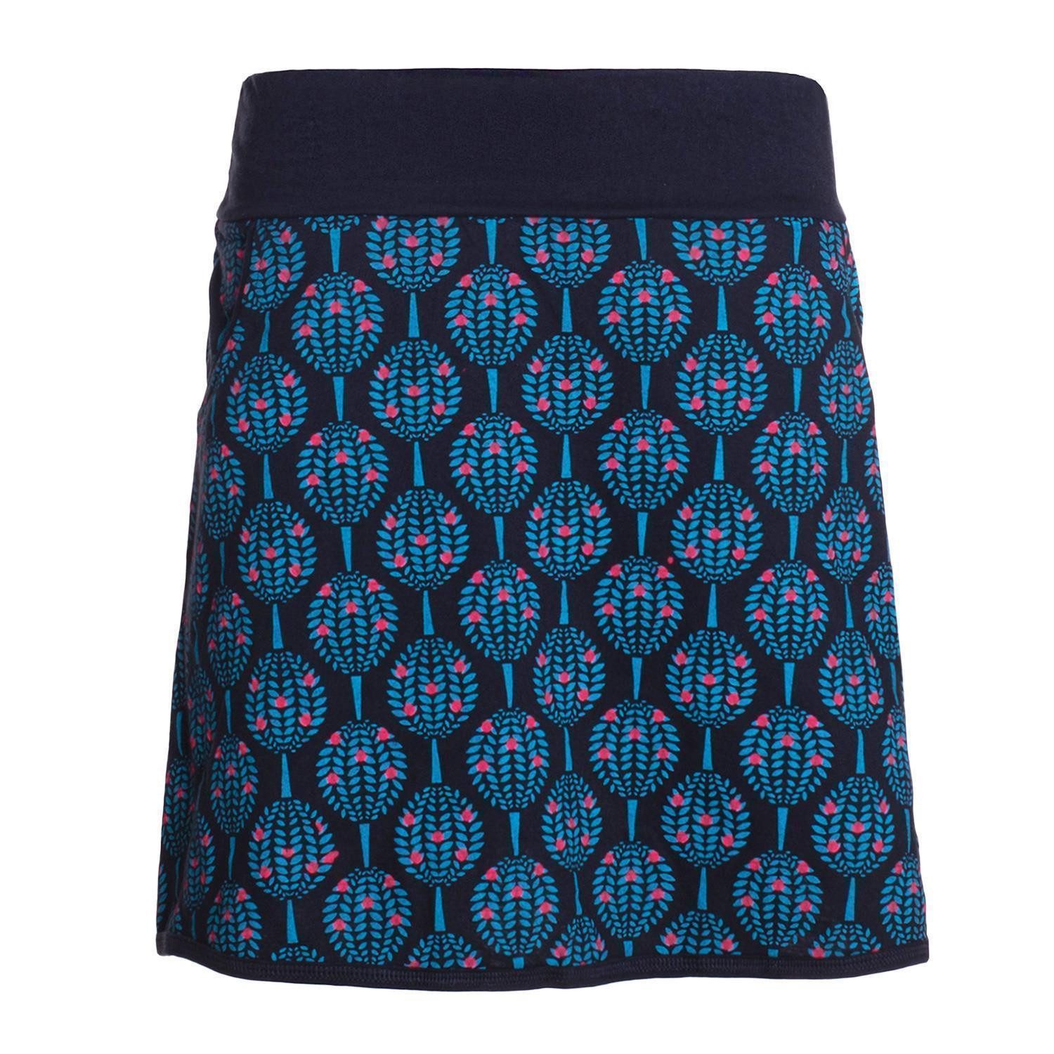 Vishes Minirock Damen Mini-Rock Baumwolle Blumen-Muster günstig online kaufen