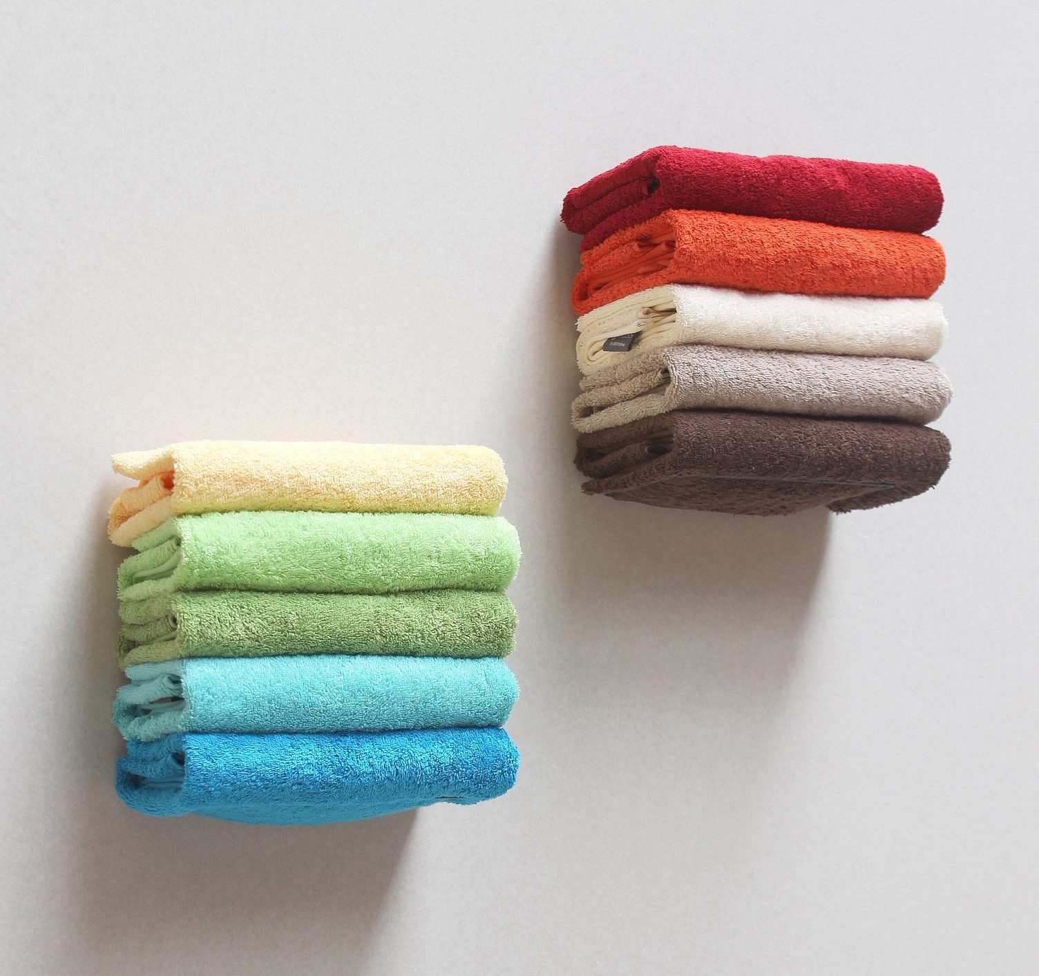 DanDiBo Handtuchhalter Handtuchregal Wand zur Wandmontage 2er Set 20 cm 93821