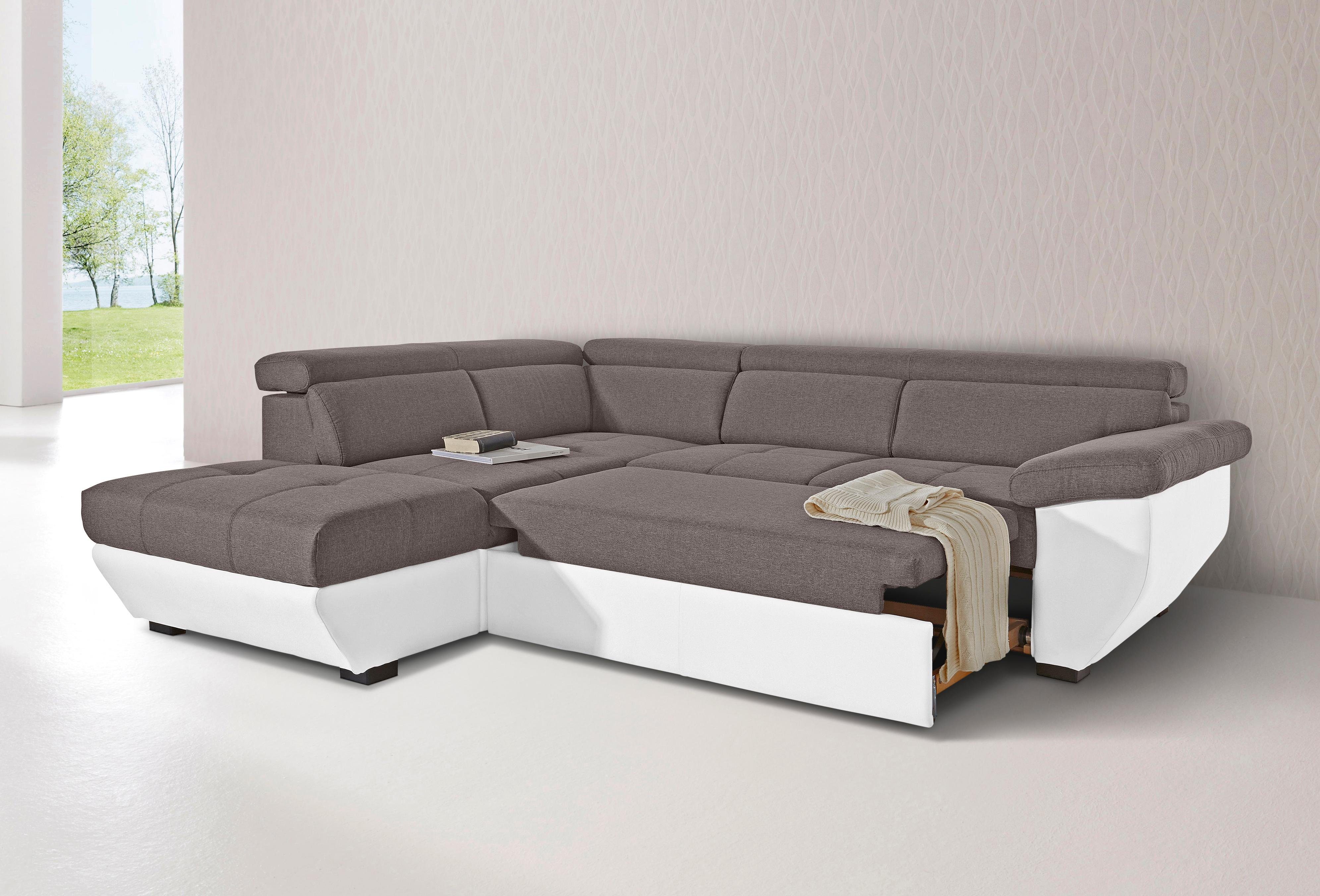 COTTA Ecksofa Speedway L-Form, mit Kopfteilverstellung, günstig online kaufen