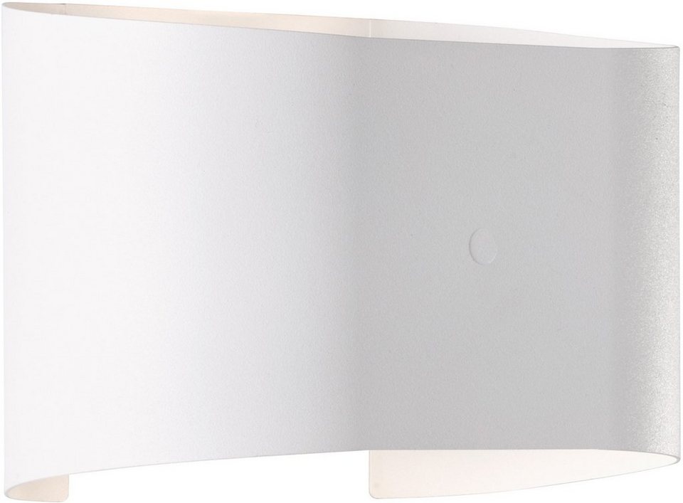 FISCHER & HONSEL LED Wandleuchte Wall, Ein-/Ausschalter, LED fest  integriert, Warmweiß, Farbausführung: Weiß