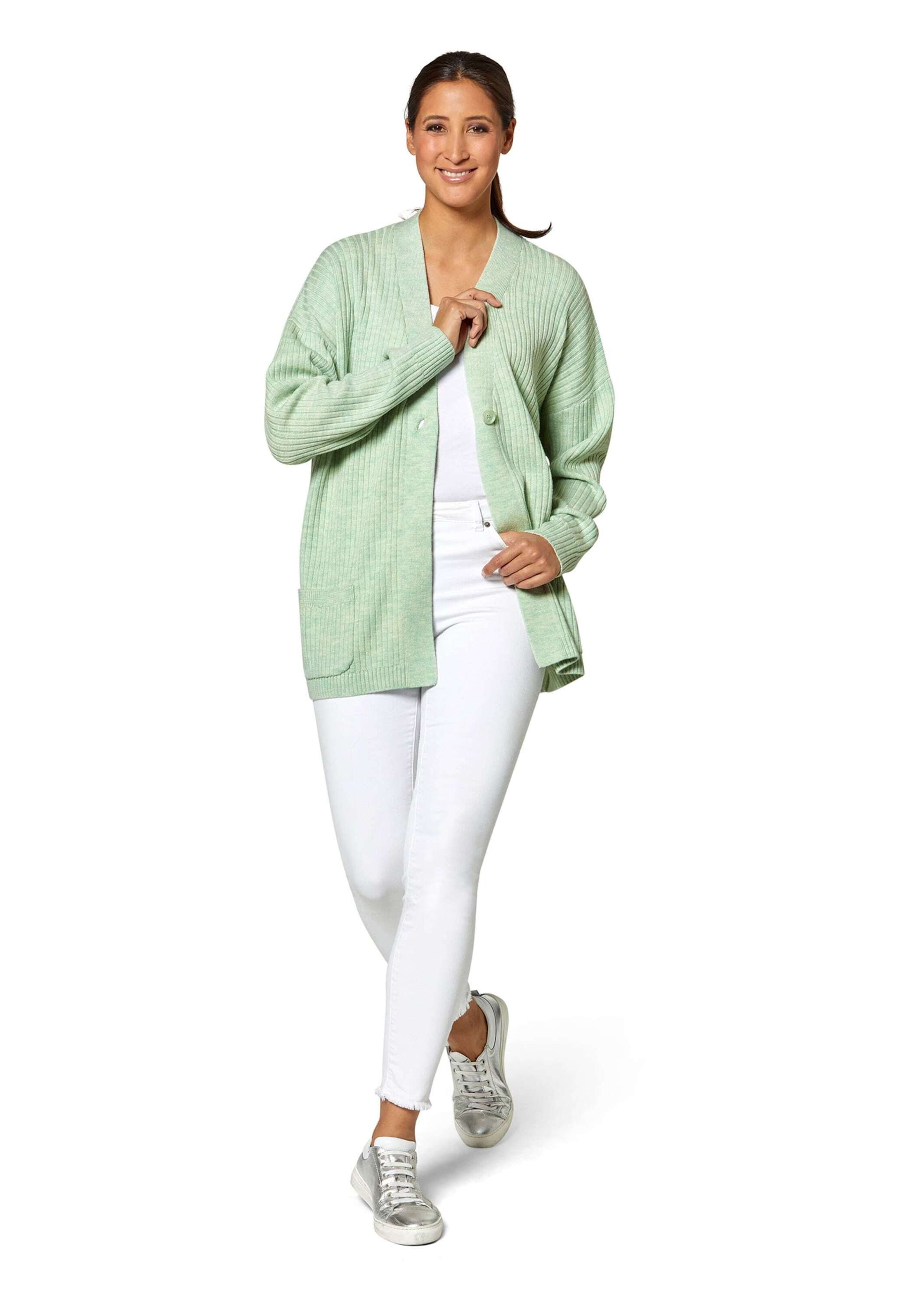 MADELEINE Strickjacke Langer Woll-Cardigan im Oversize-Stil günstig online kaufen