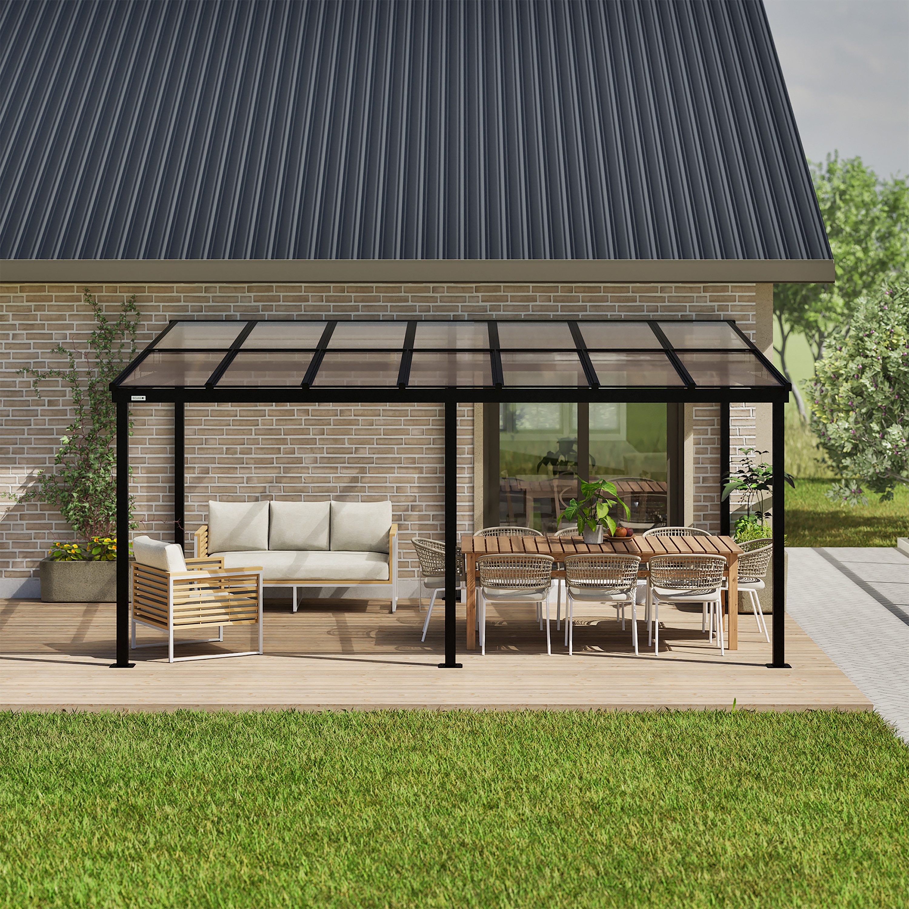 Sojag Anbaupavillon St. Barthelemy 12x16, BxTxH: 483x363x240 cm