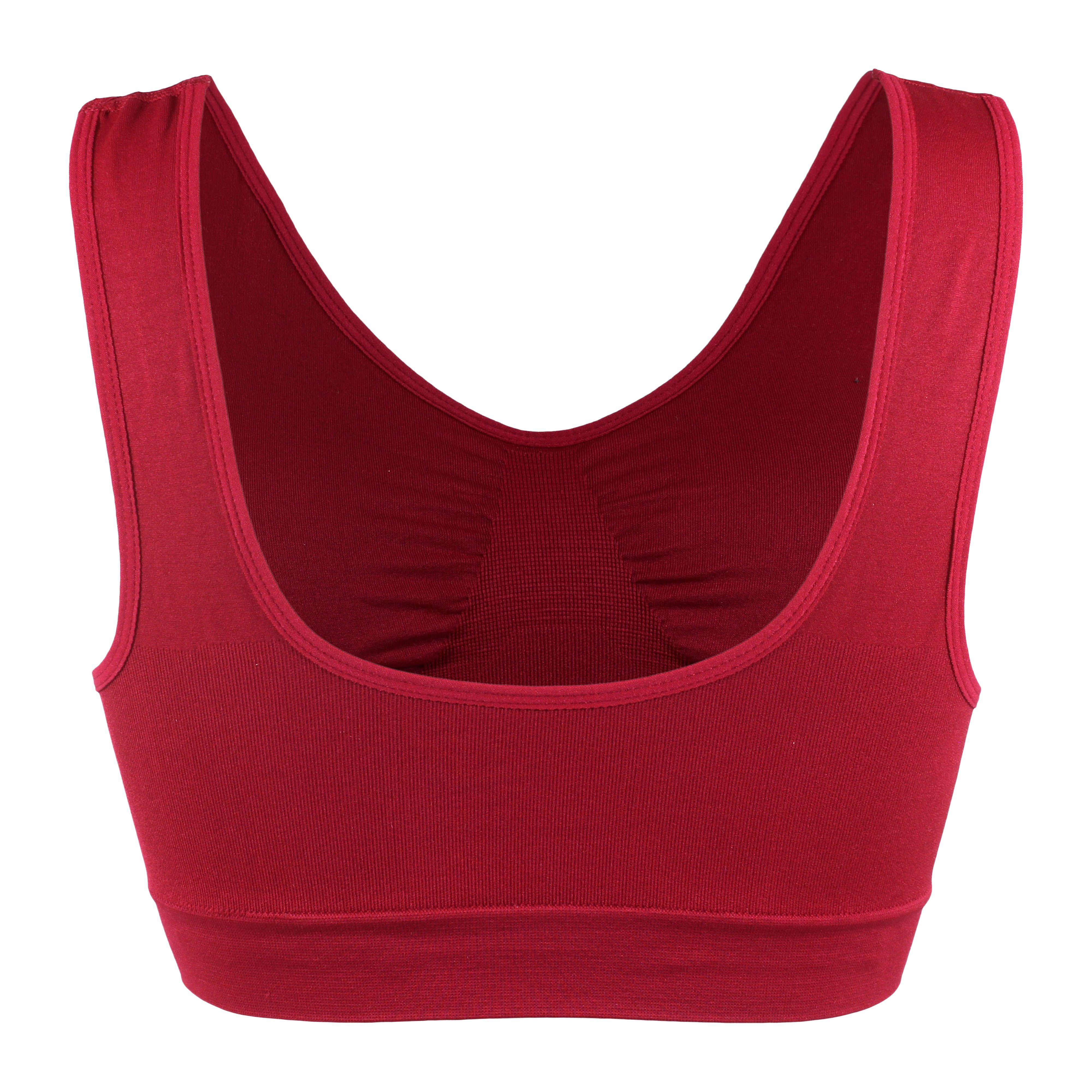 Fabio Farini Sport-BH Gepolsterter Schalen BH starker Halt ohne Bügel (Packung, 1-tlg) bügellos, nahtlose Verarbeitung, mit Racerback